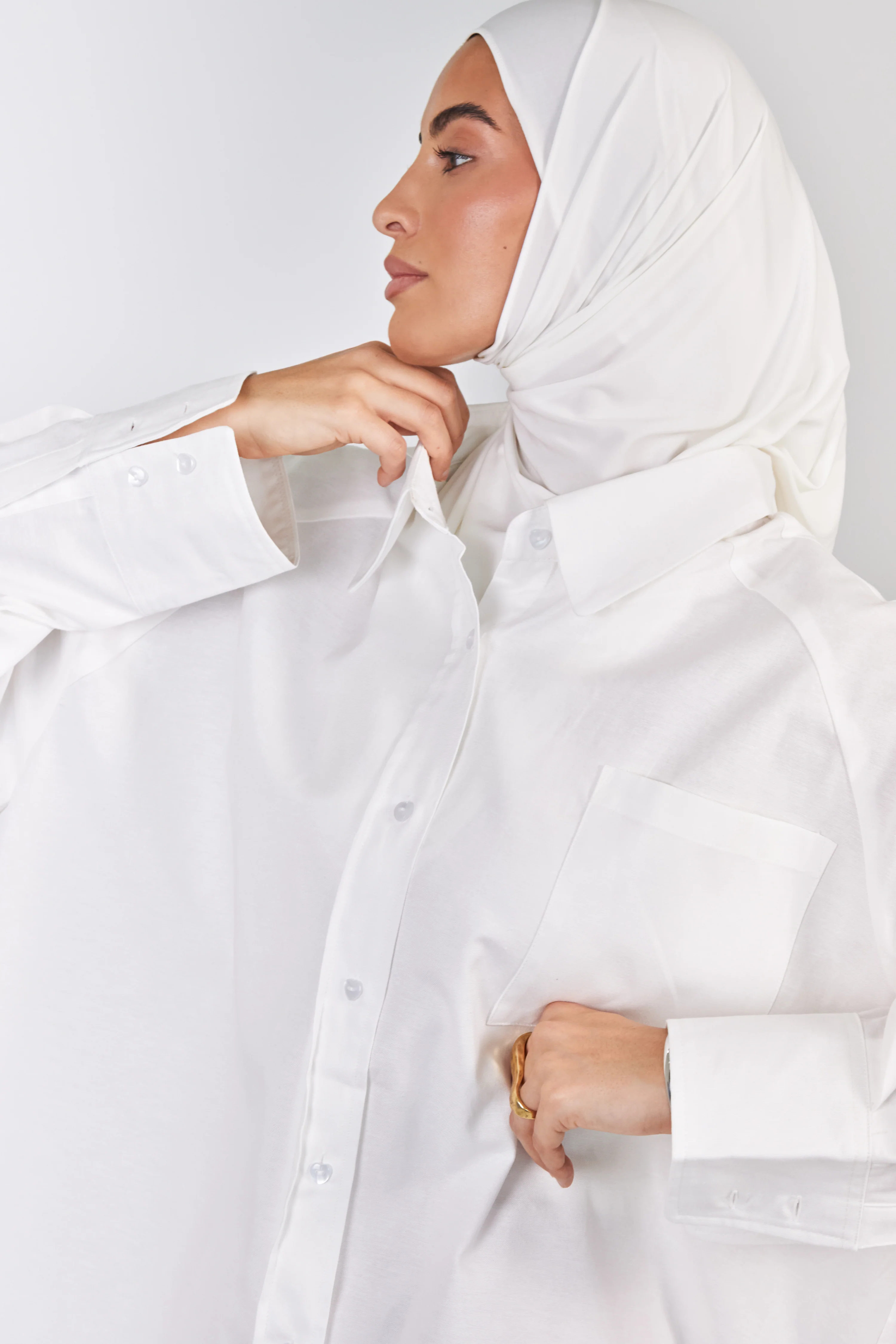 Chemise Ivy Blanc/Rose - Image 3