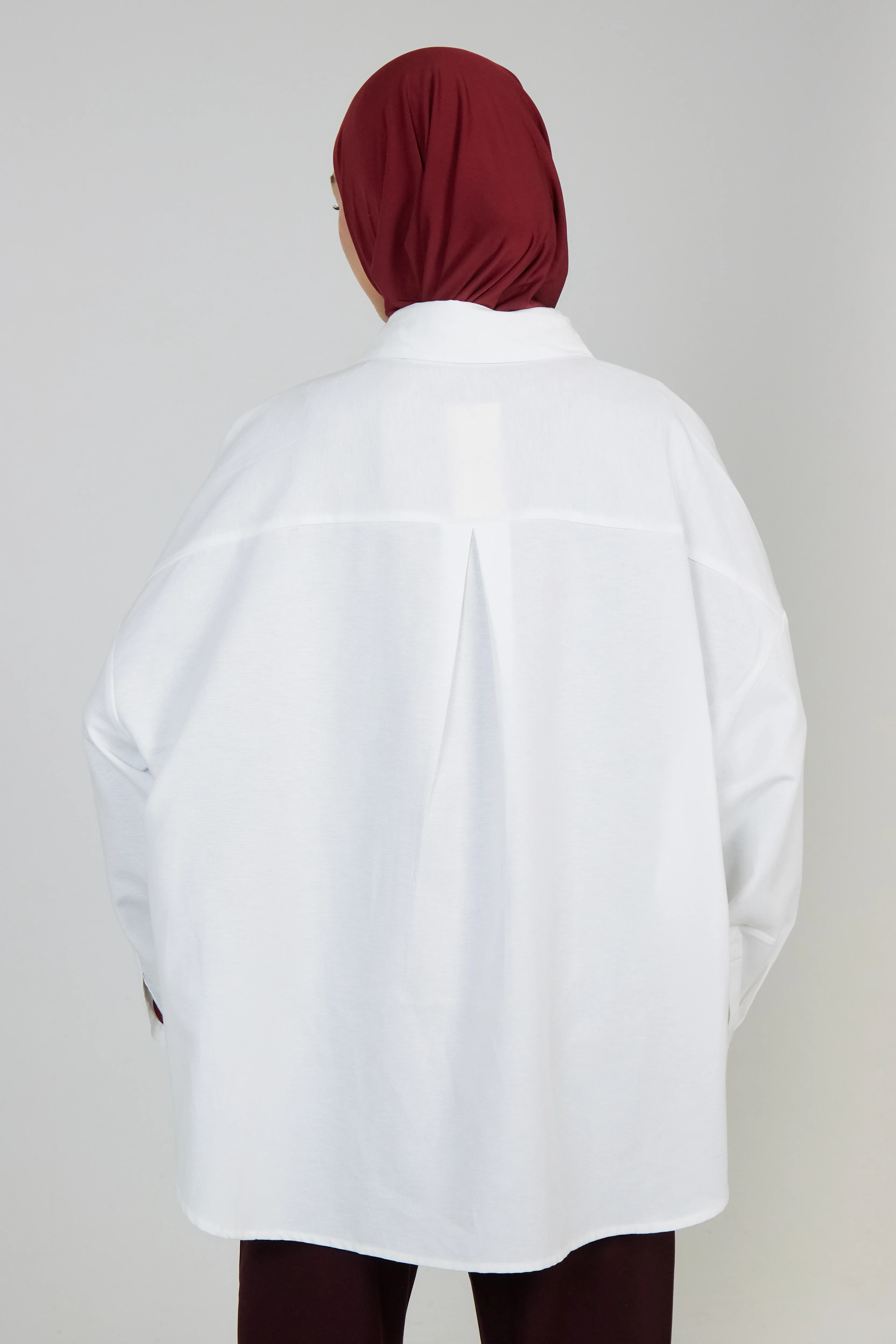 Chemise Ivy Blanc / Bordeaux - Image 5