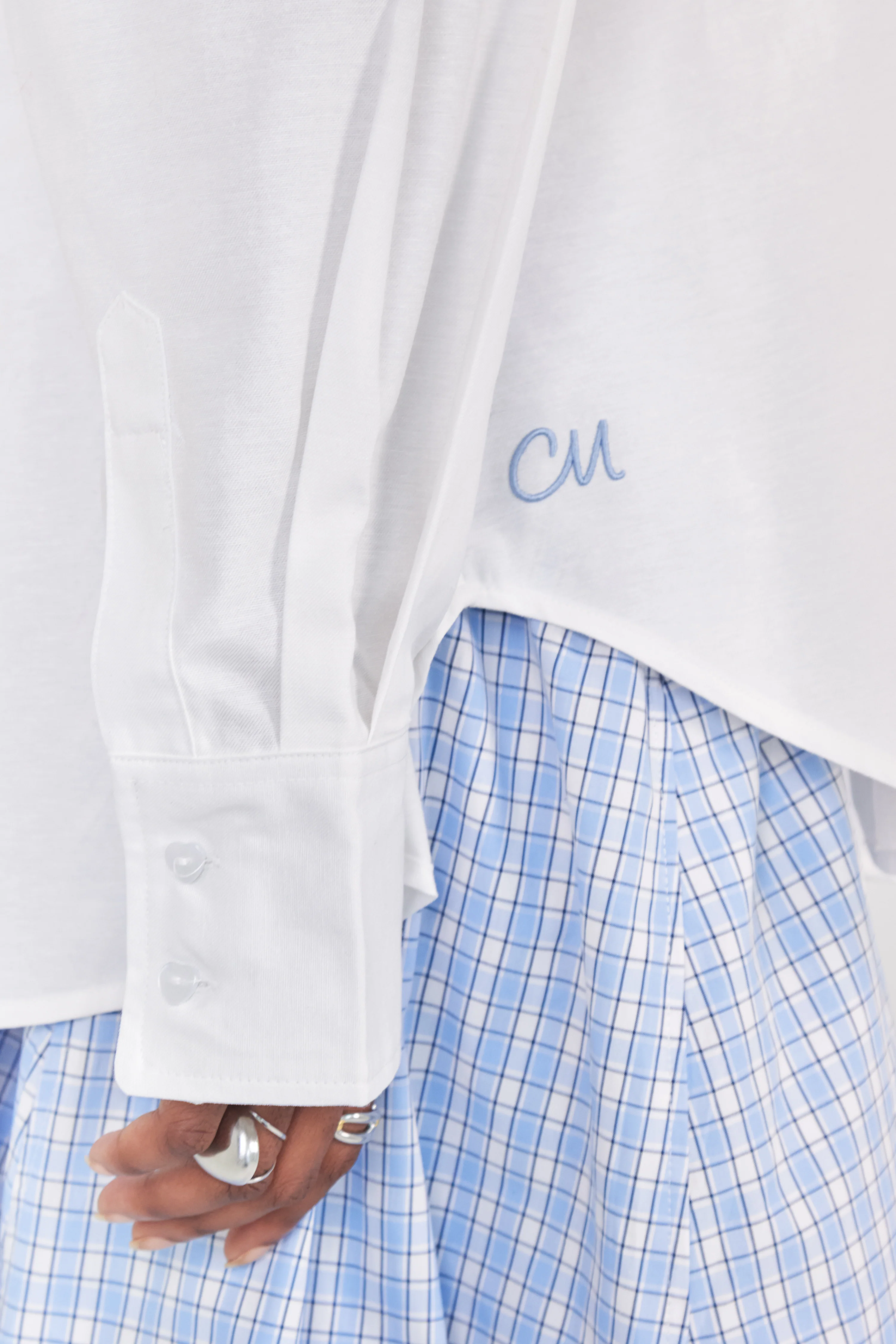 Chemise Ivy Blanc/Bleu - Image 4