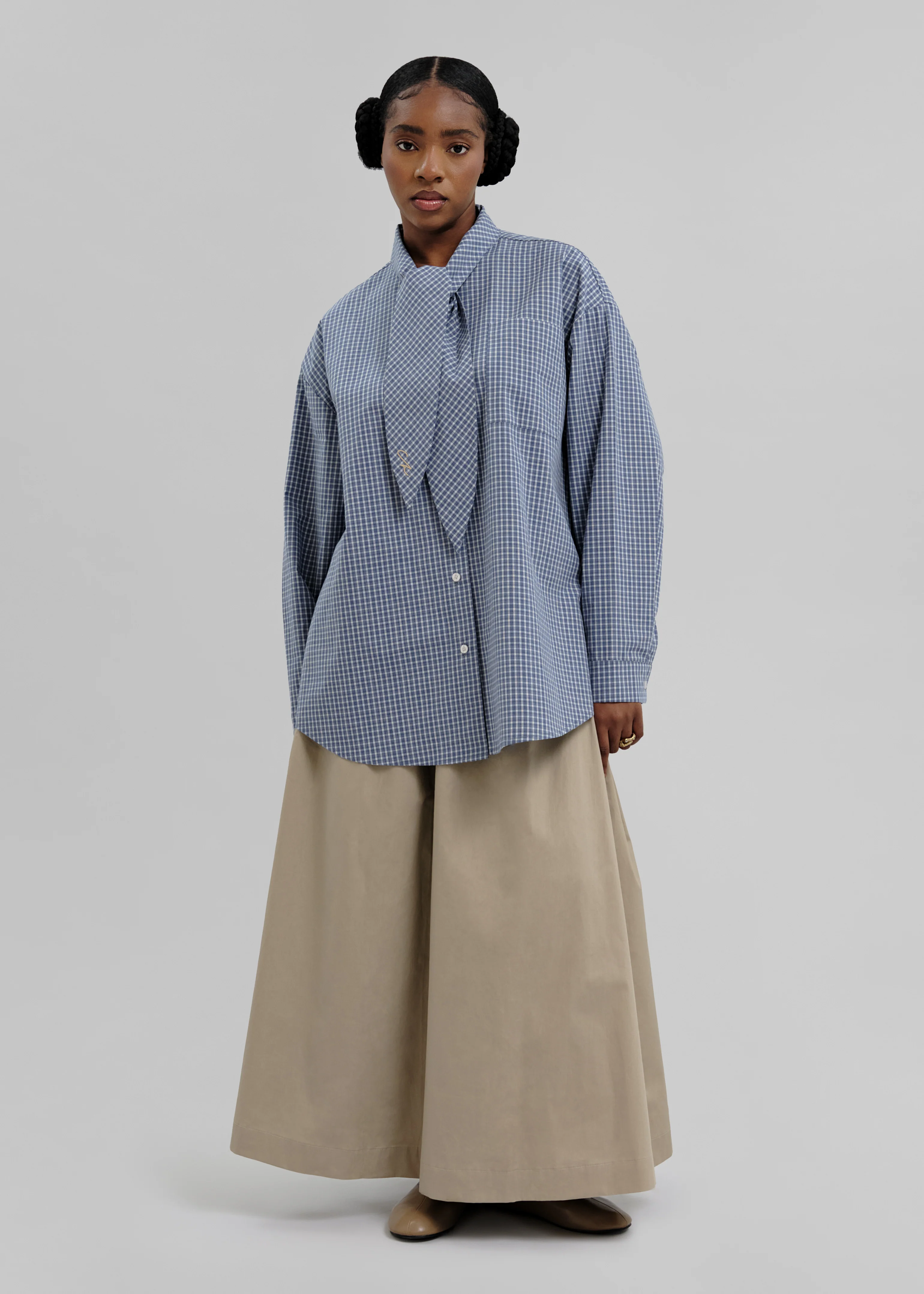 La Chemise Cravate Bleu