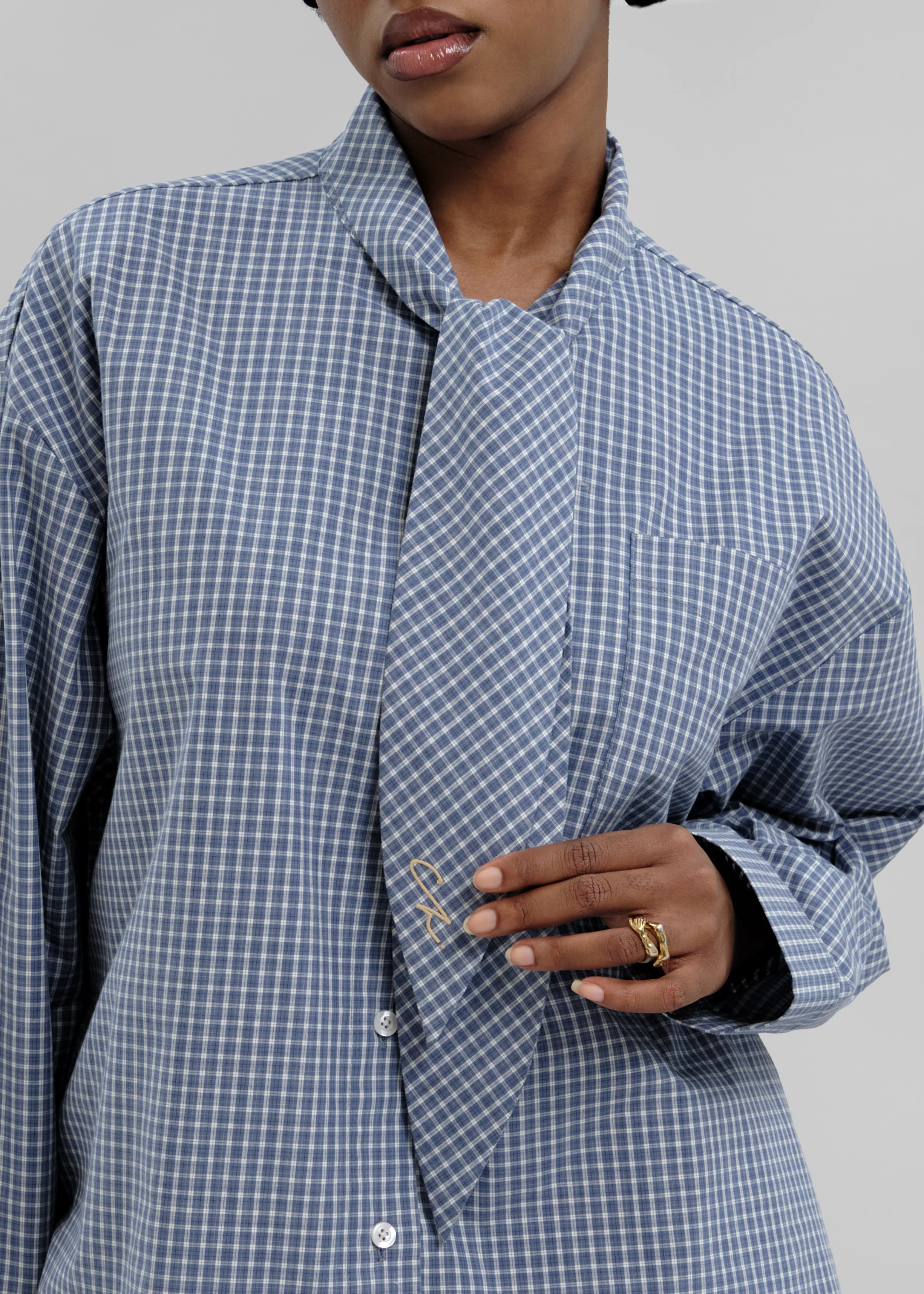 La Chemise Cravate Bleu - Image 4