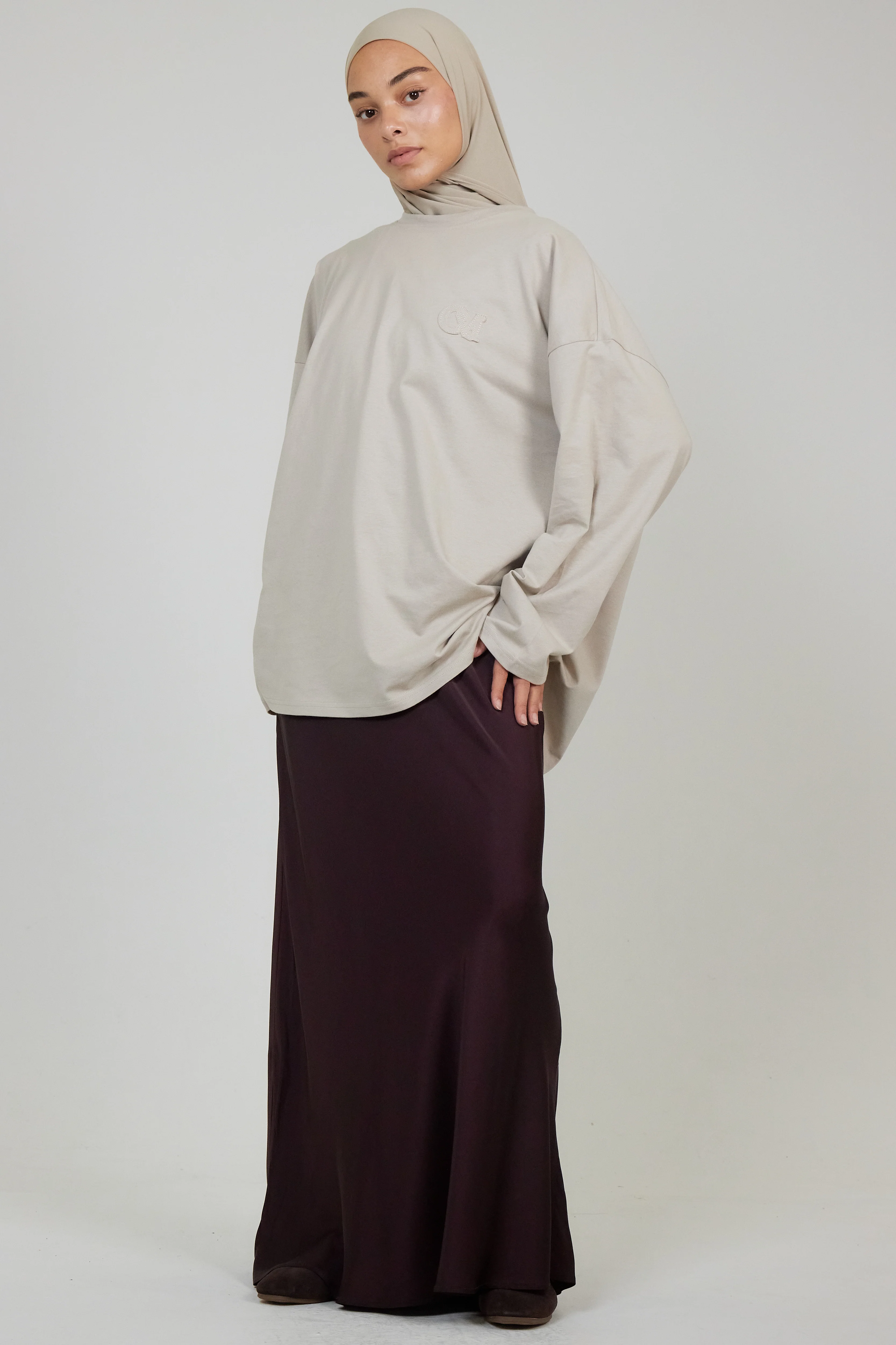 La Jupe Satin Bordeau - Image 3
