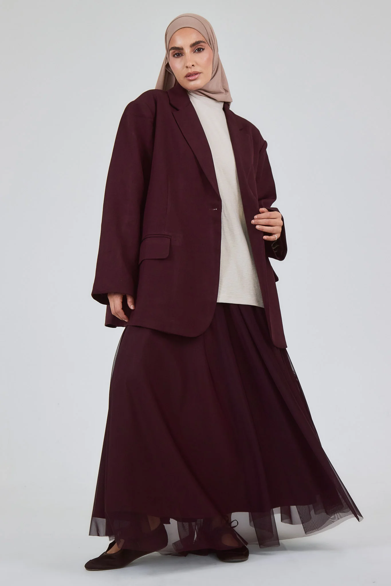 La Jupe Tulle Bordeaux - Image 3