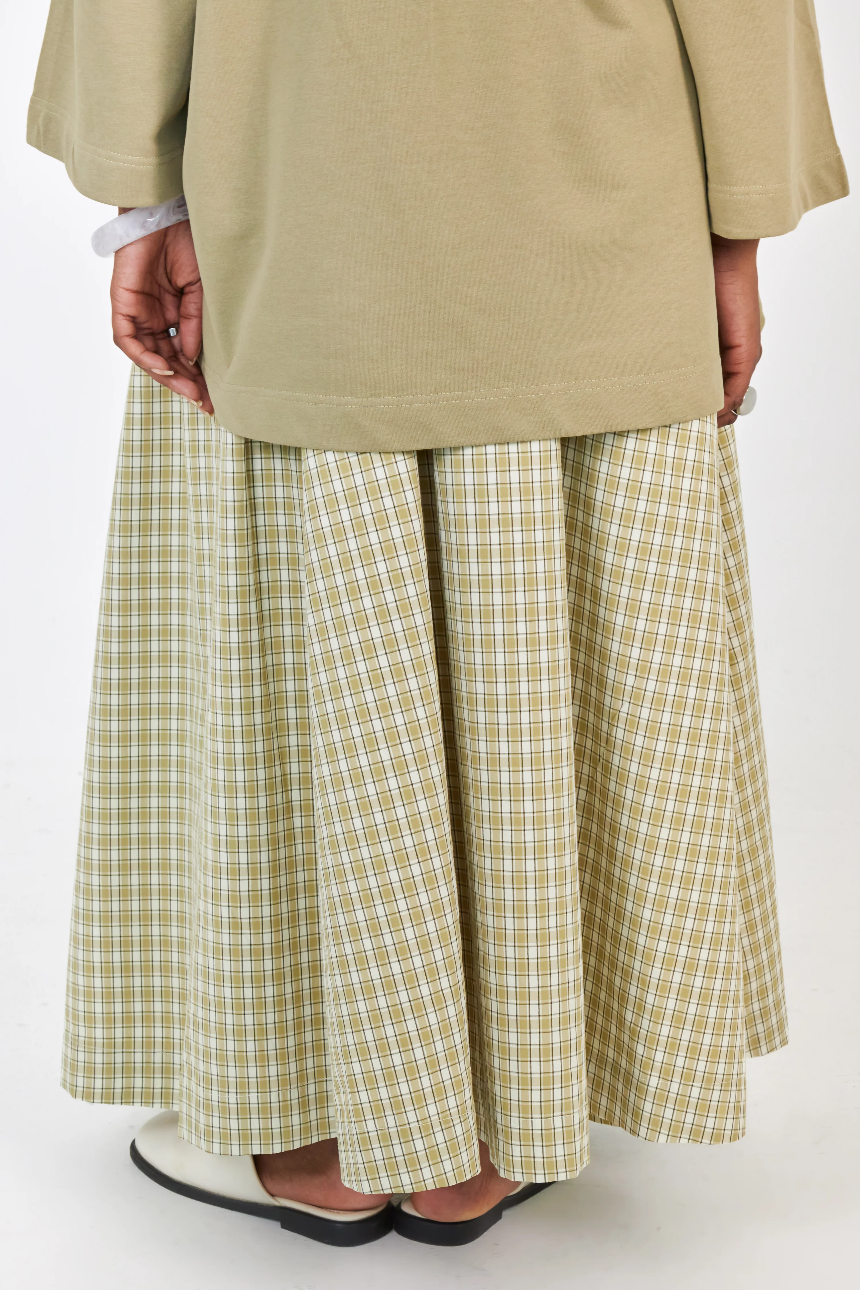 La Jupe Vichy Olive - Image 3