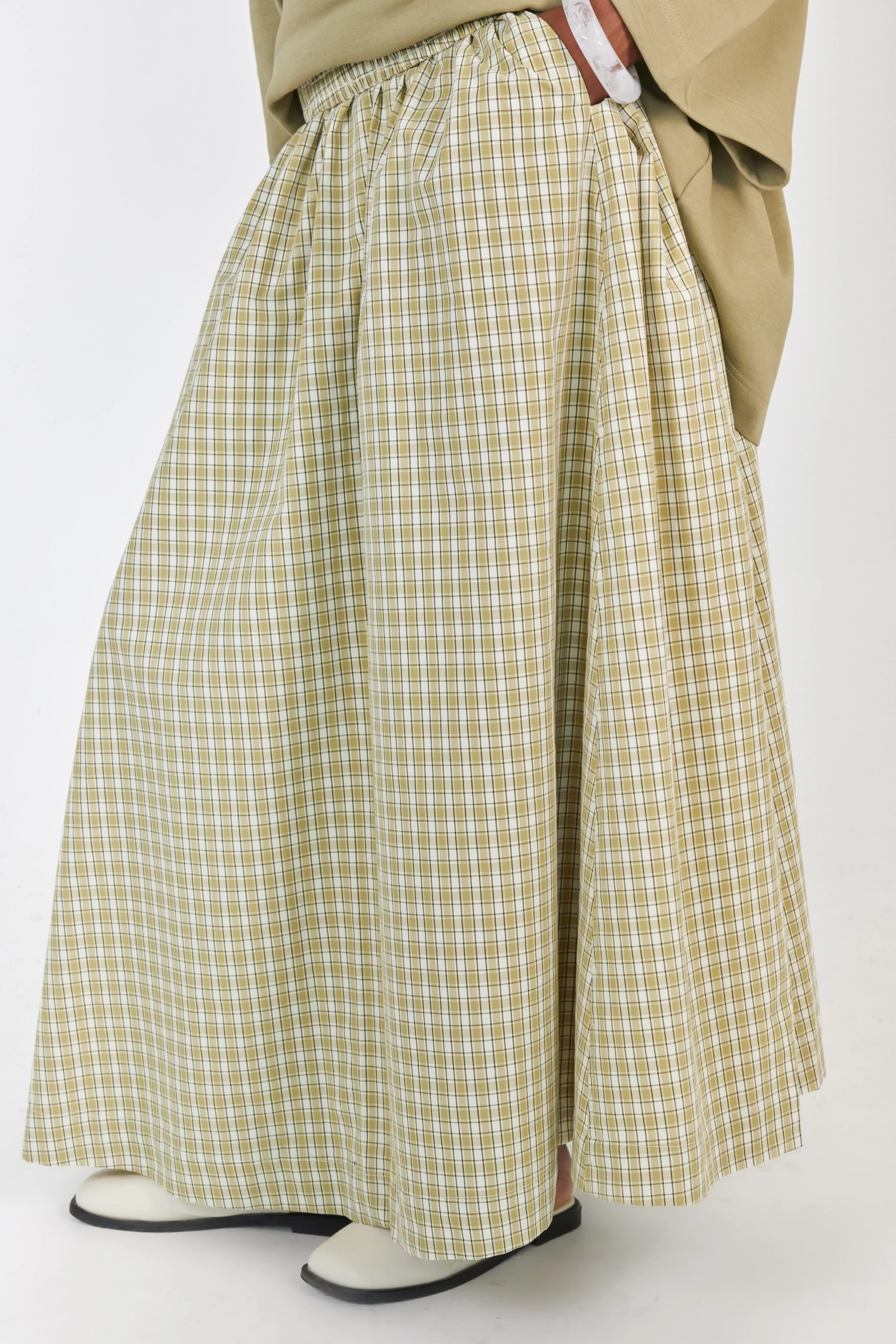 La Jupe Vichy Olive - Image 4