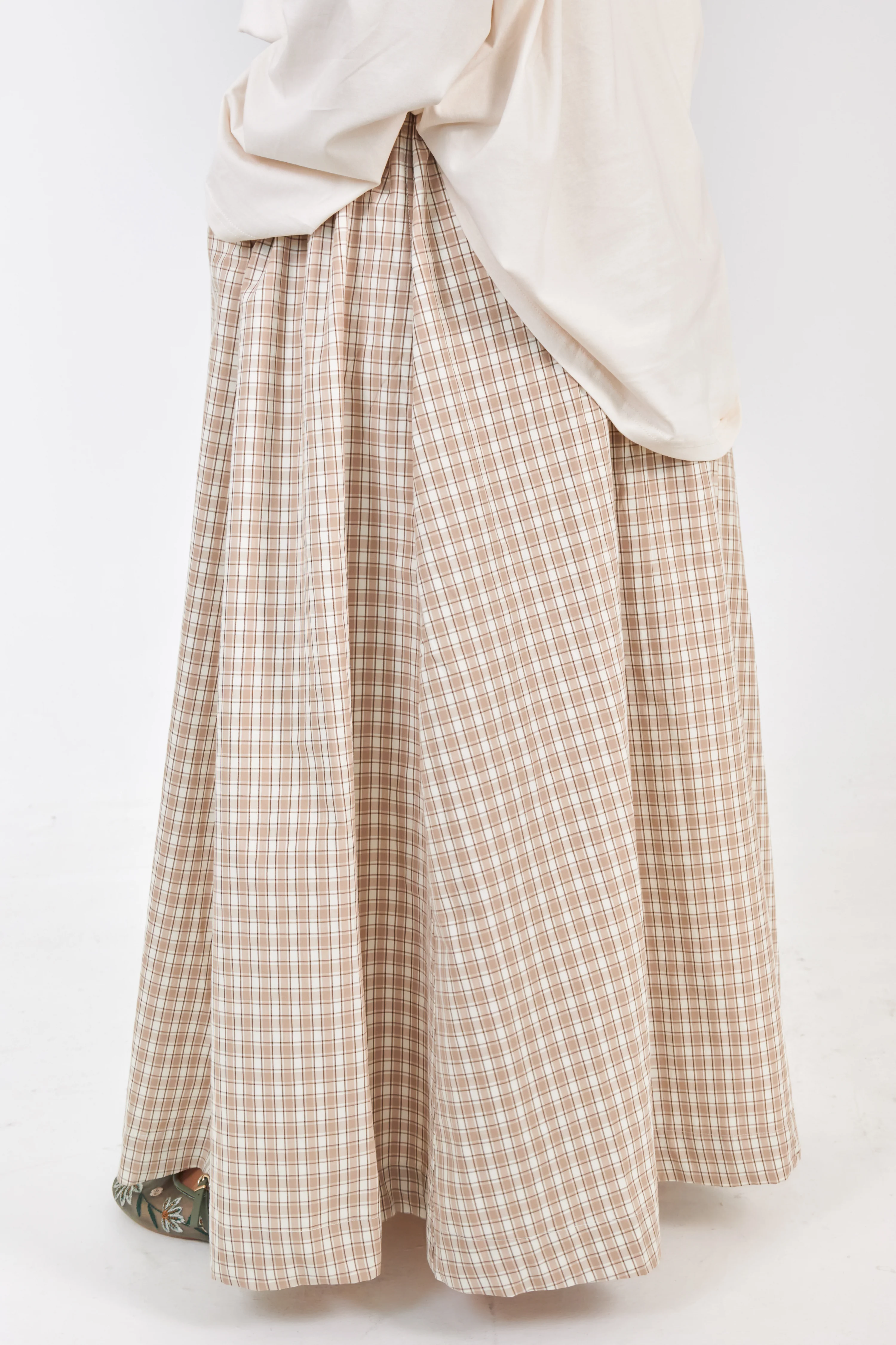 La Jupe Vichy Taupe - Image 2