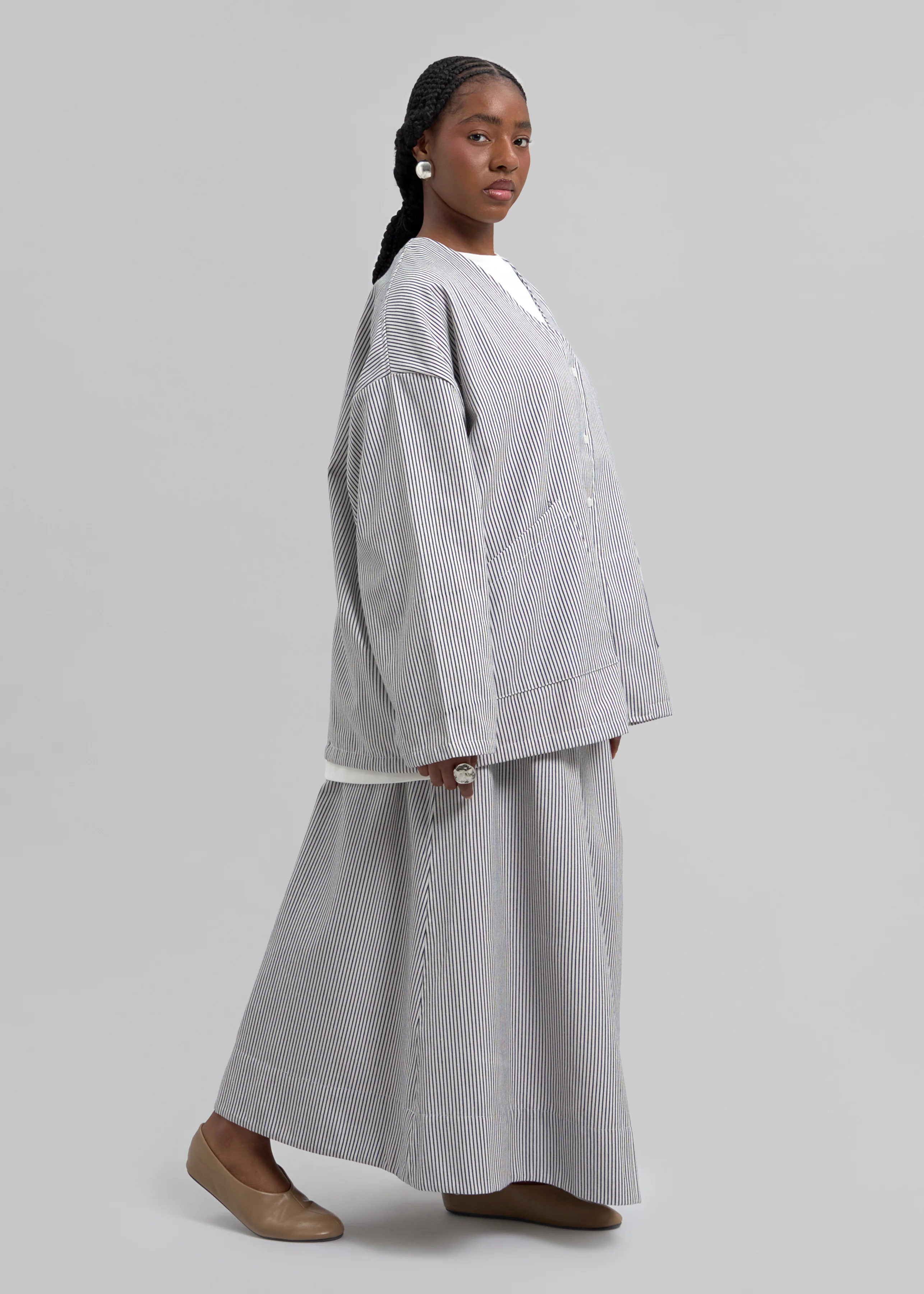 La Veste Atelier Rayée Écru