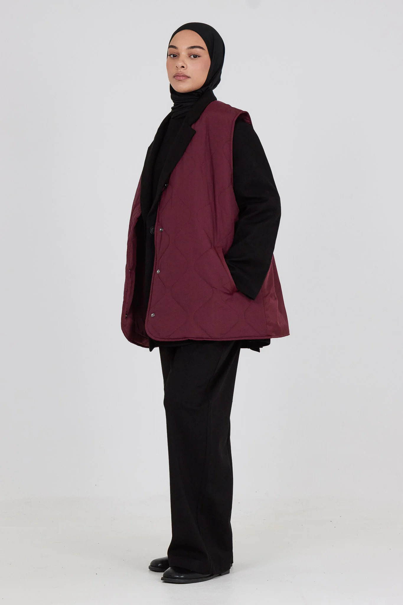 La Veste Matelassée Bordeaux - Image 4