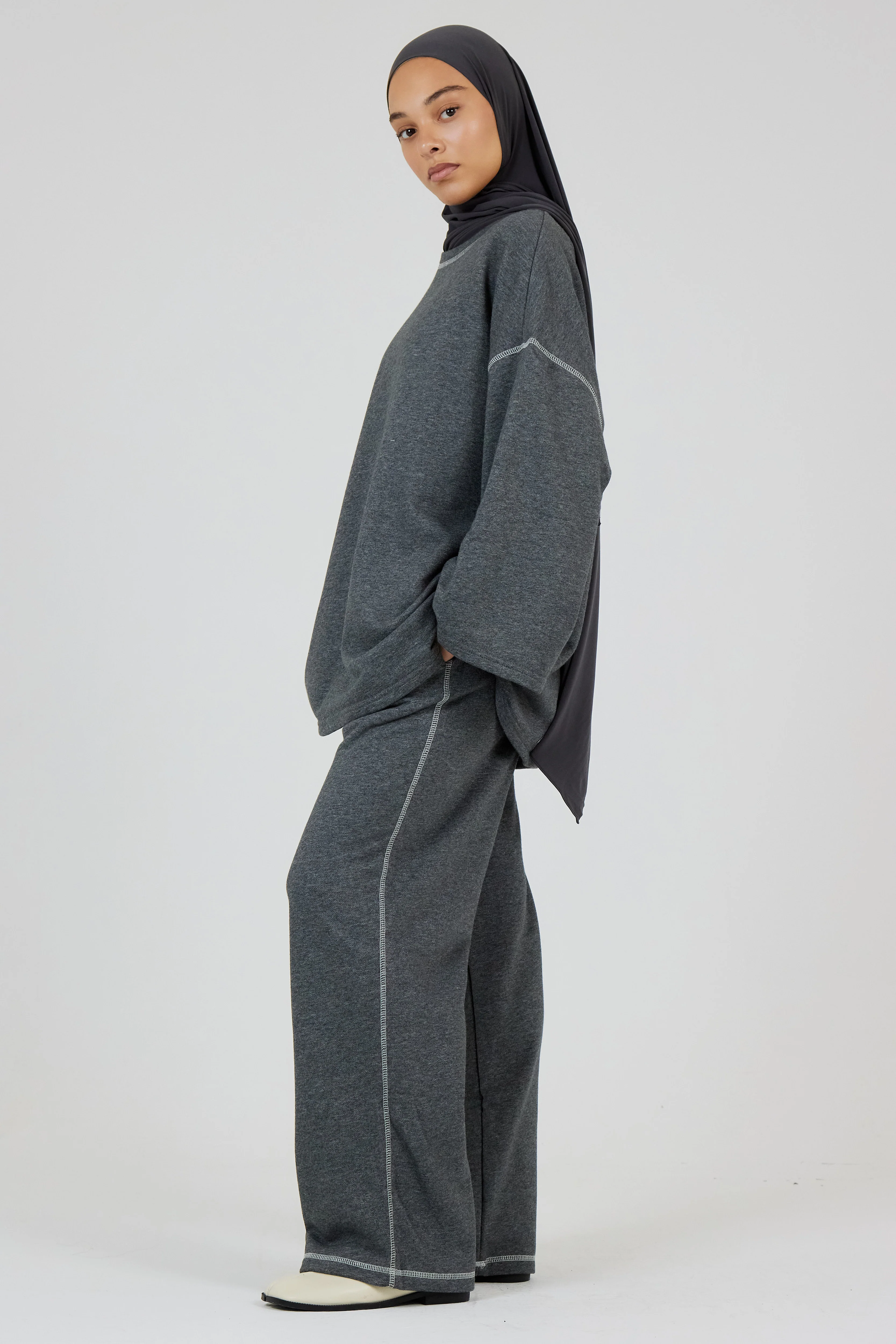 Le Pantalon Essential Gris foncé