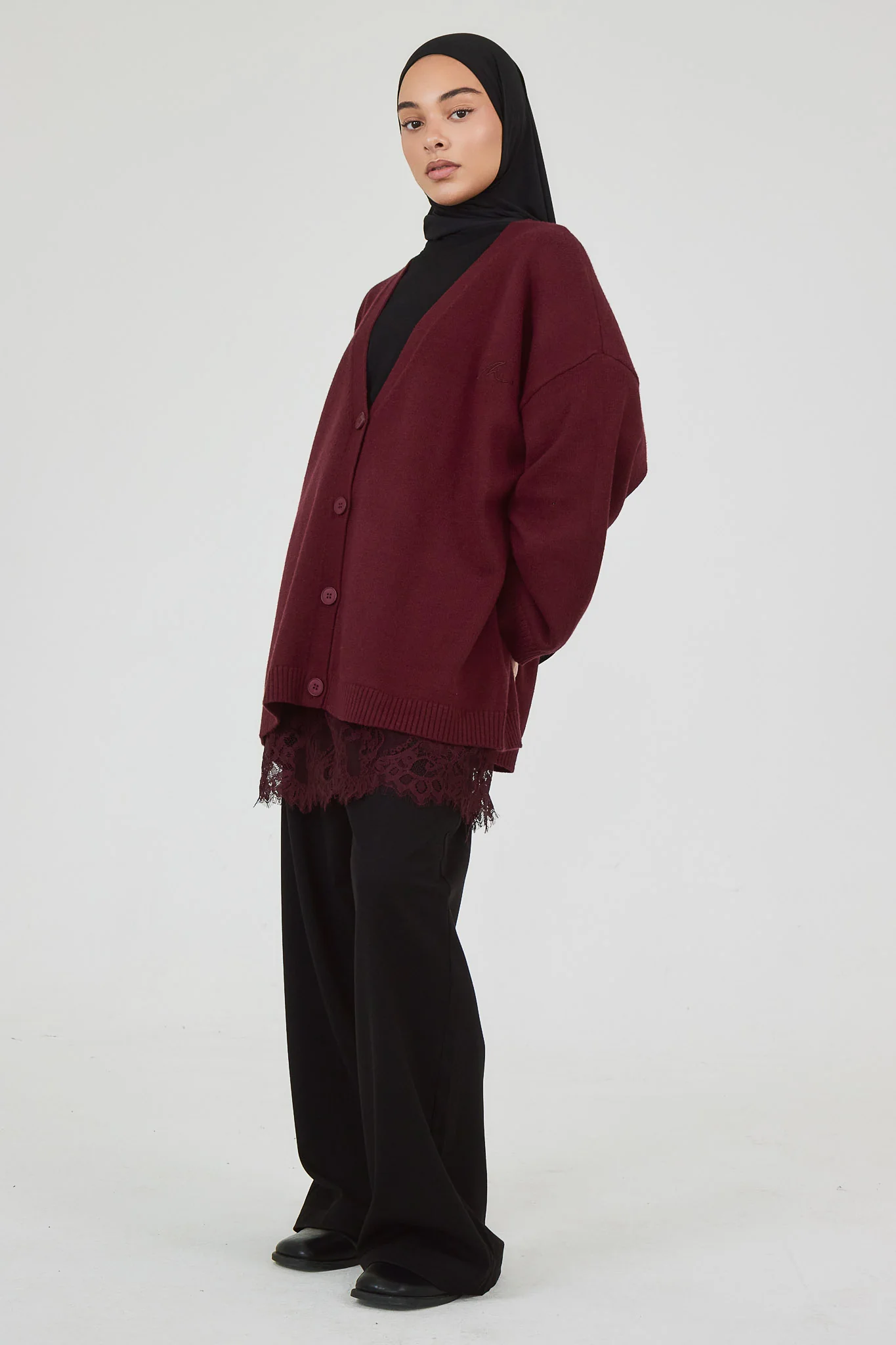 Le Cardigan Bordeaux - Image 5