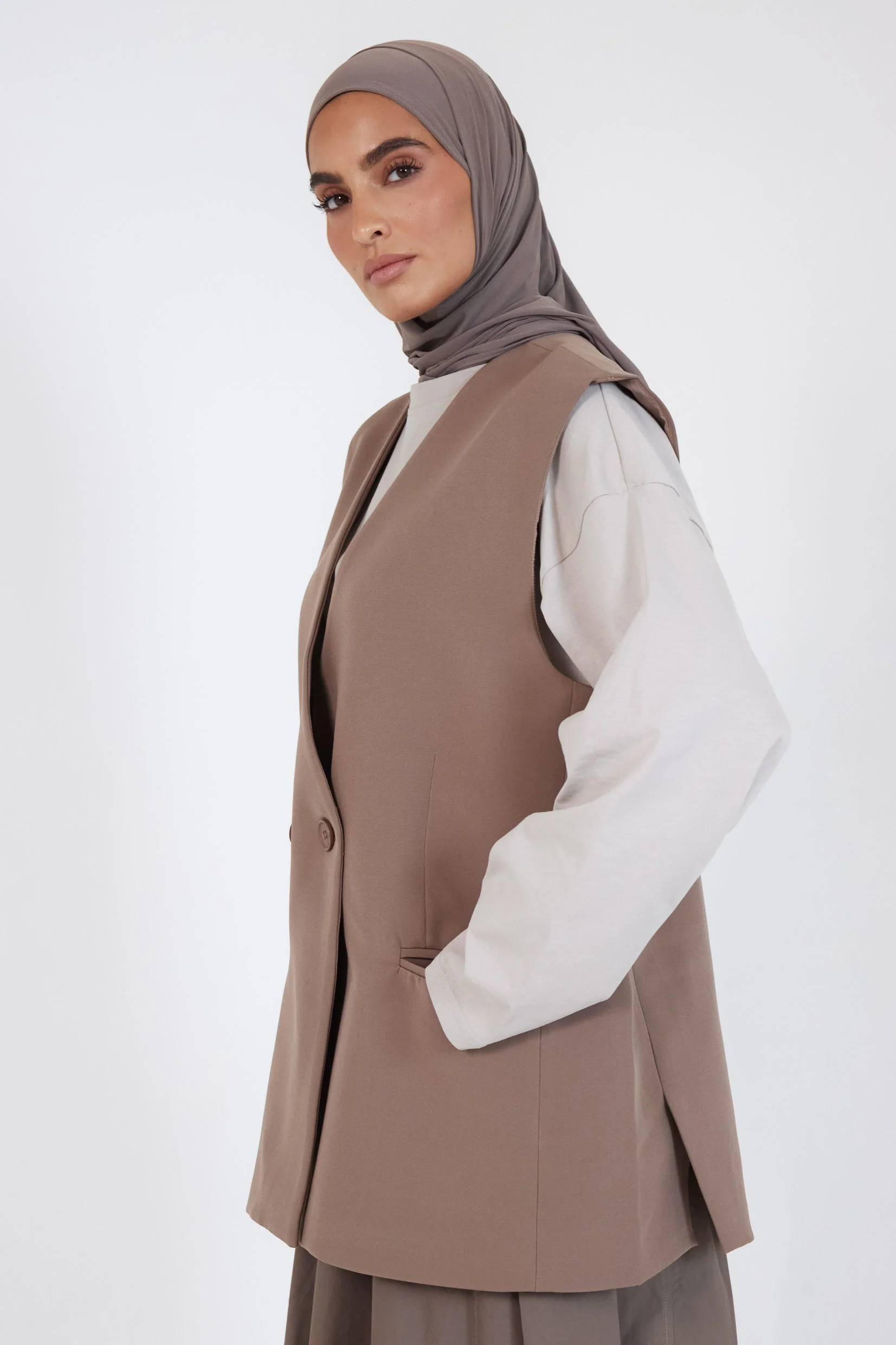 Le Gilet City Mocca - Image 3