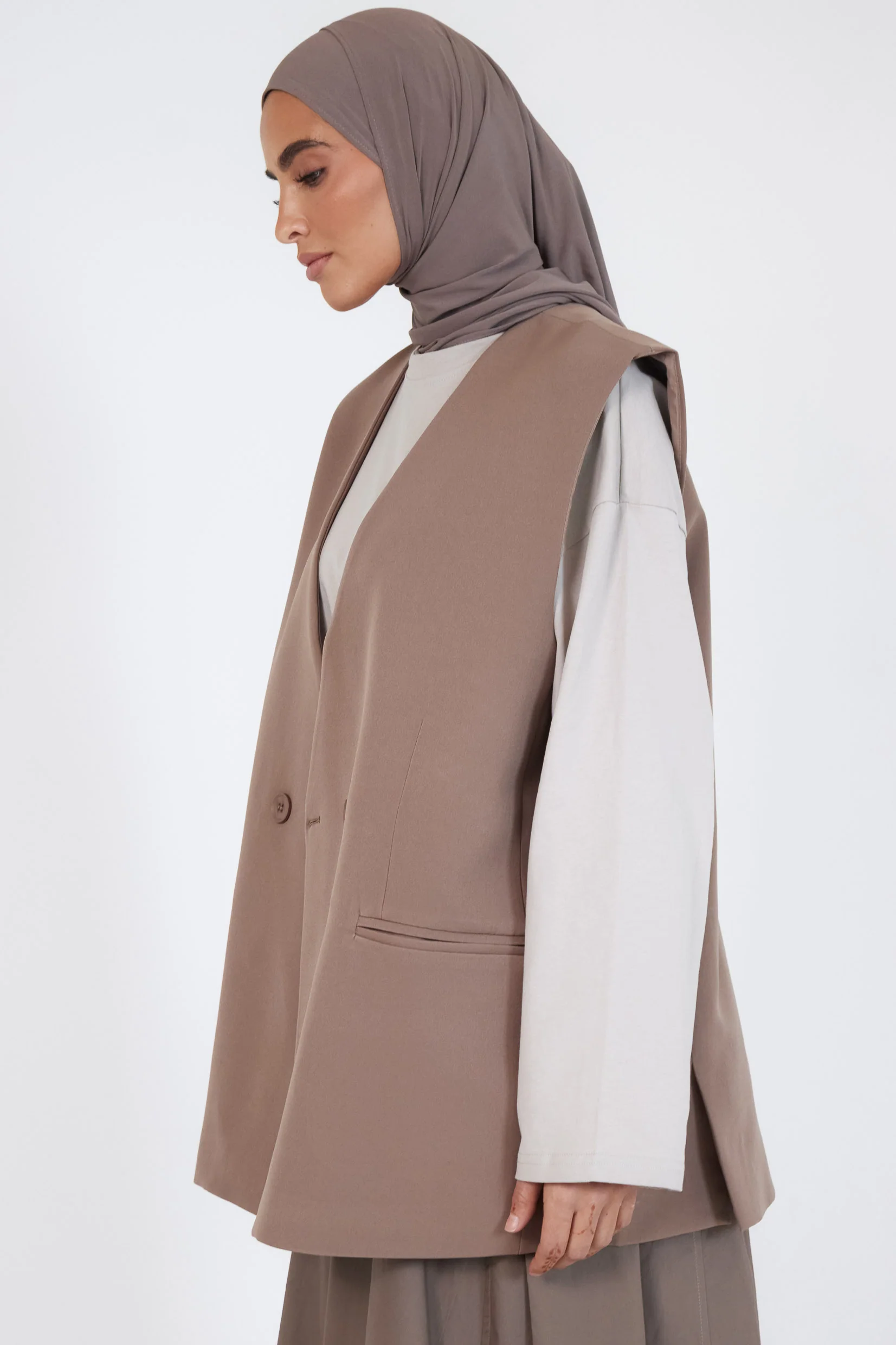 Le Gilet City Mocca - Image 4