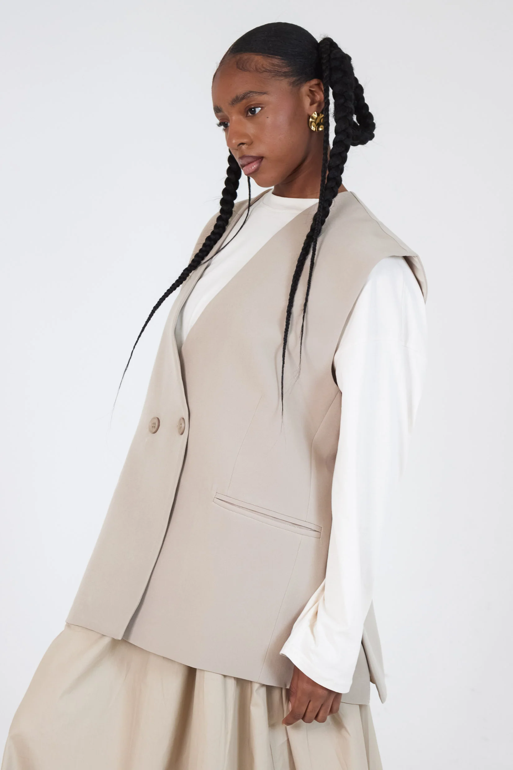 Le Gilet City Taupe - Image 4