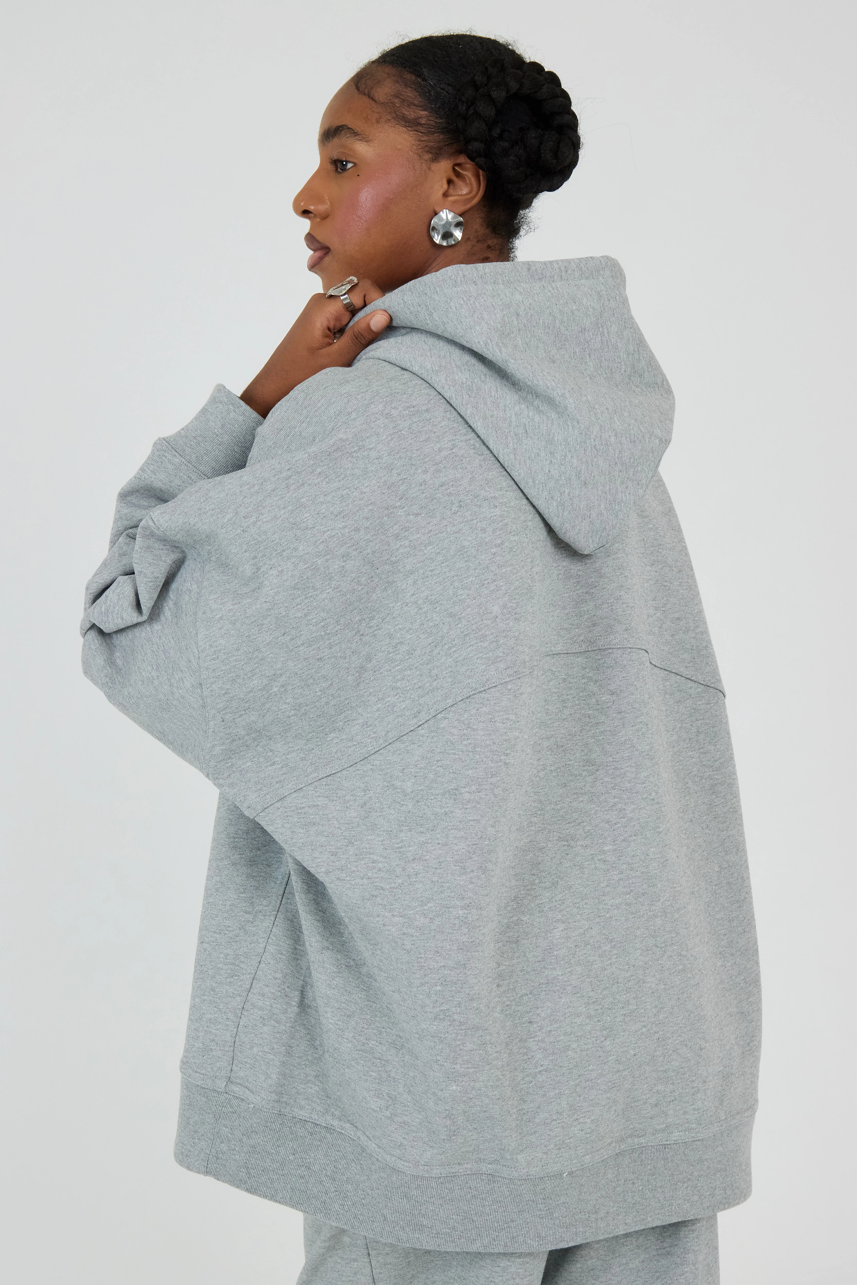 Le Hoodie Gris Chiné