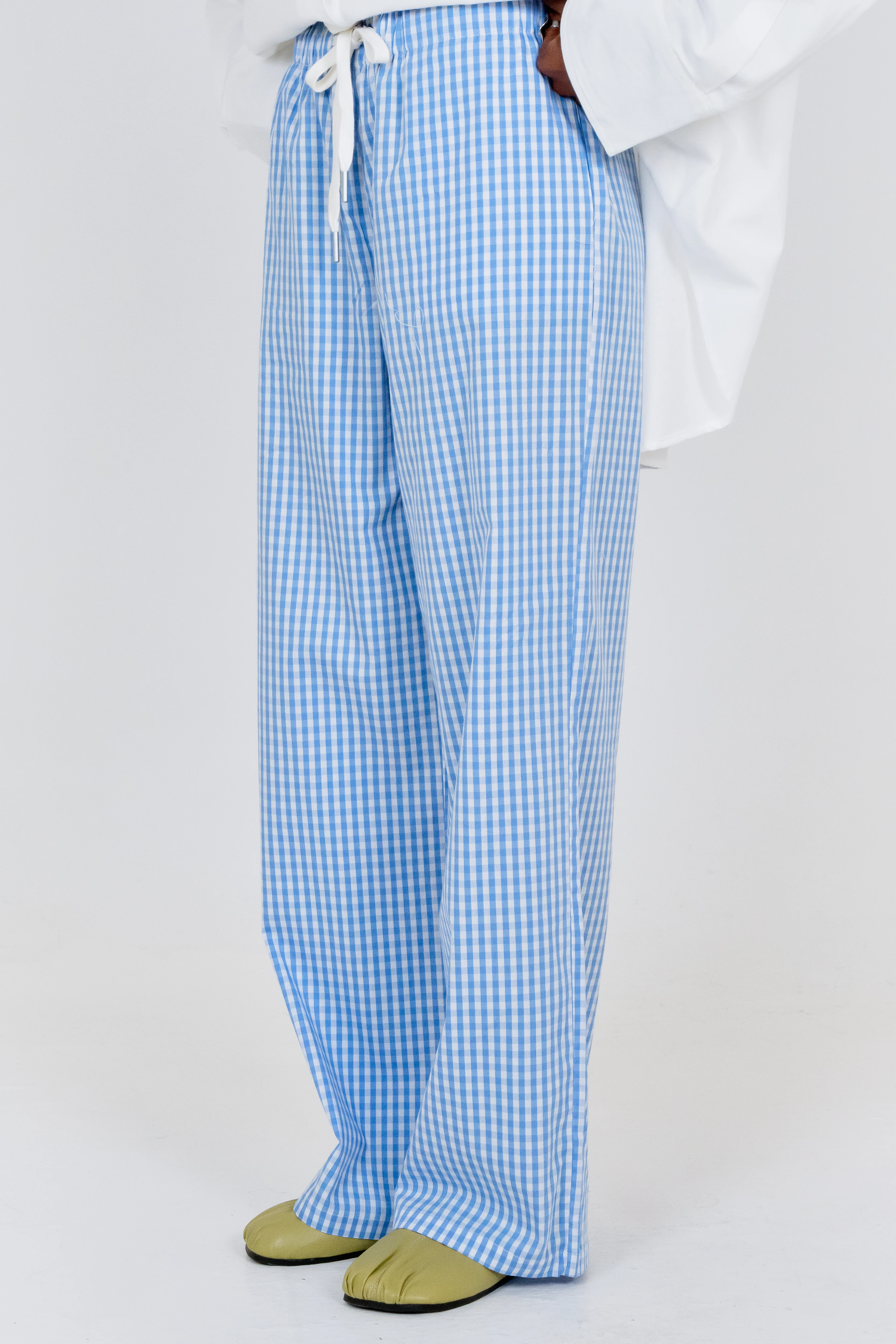 Le Pantalon Vichy Bleu - Image 4