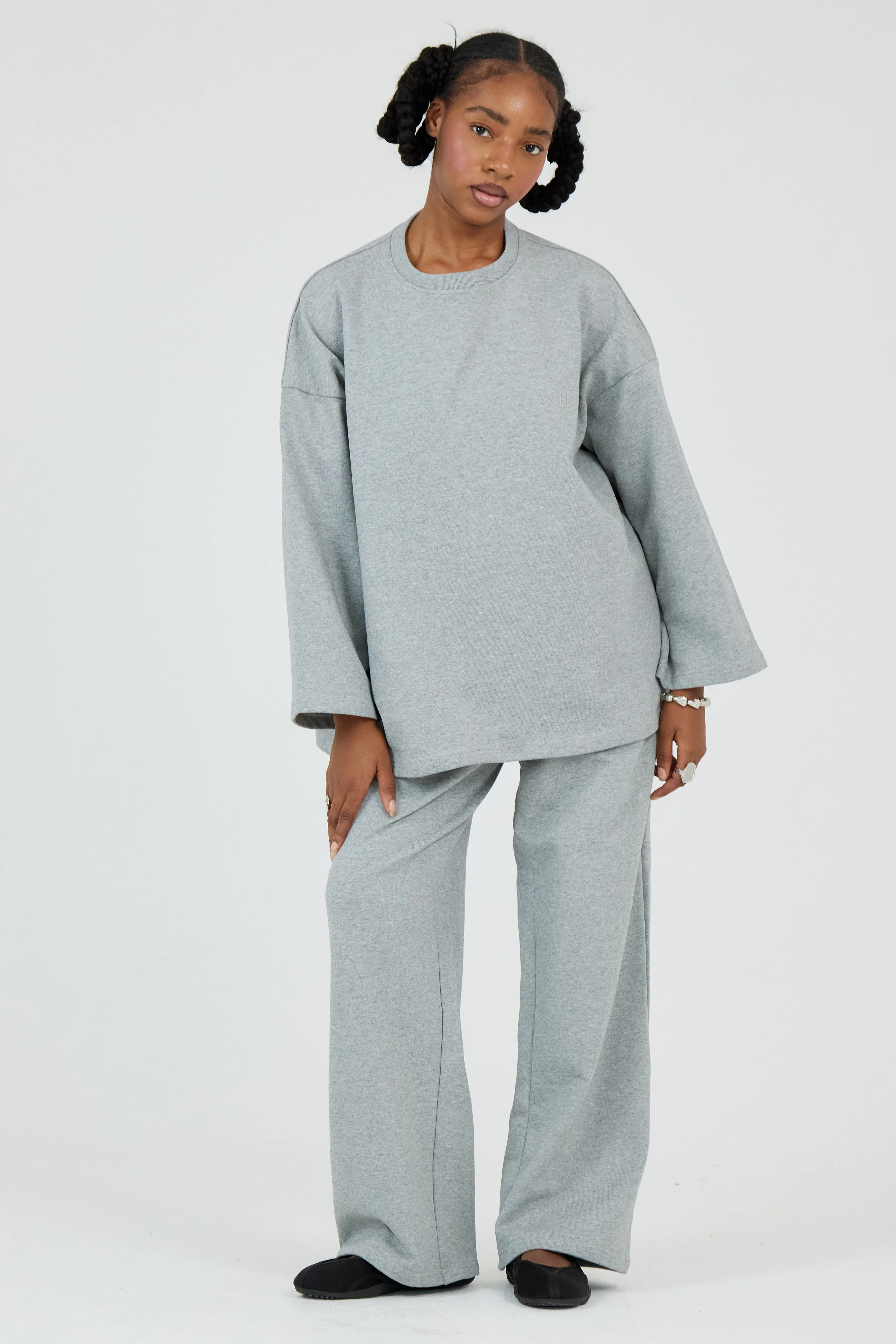 Le Sweat-shirt Gris Chiné - Image 5