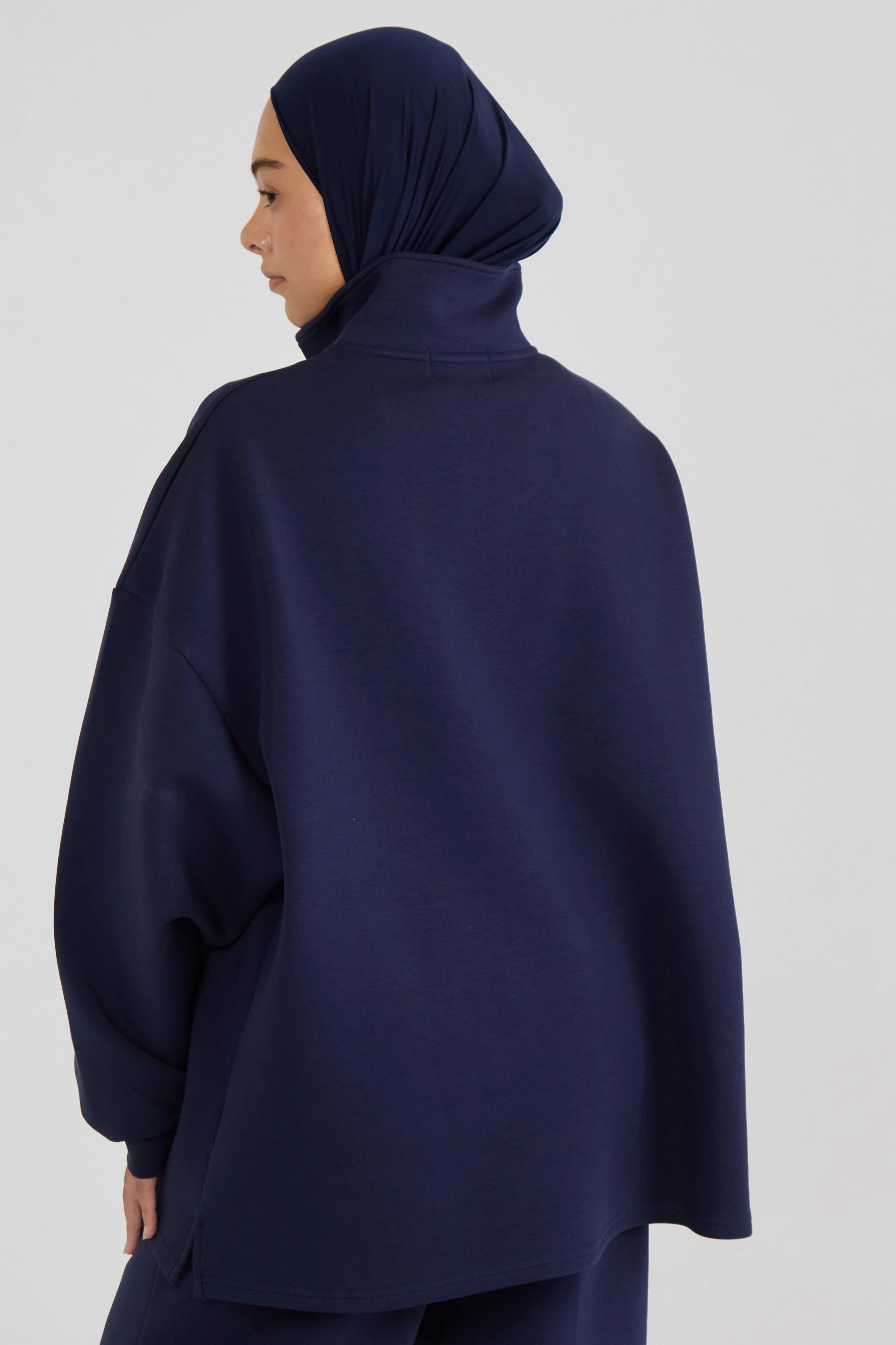 Le Sweat Zip Comfy Bleu nuit - Image 4