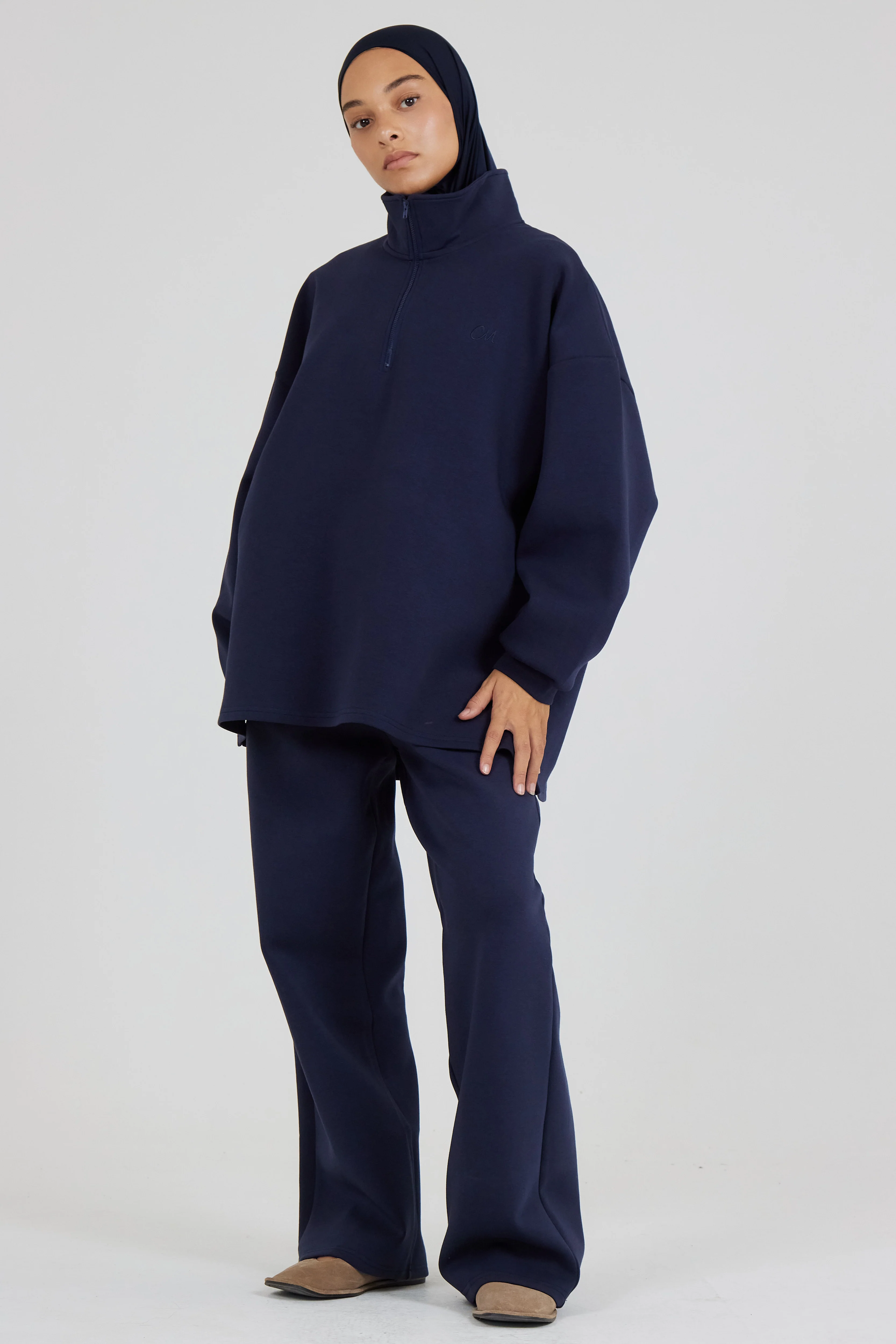 Le Sweat Zip Comfy Bleu nuit - Image 5