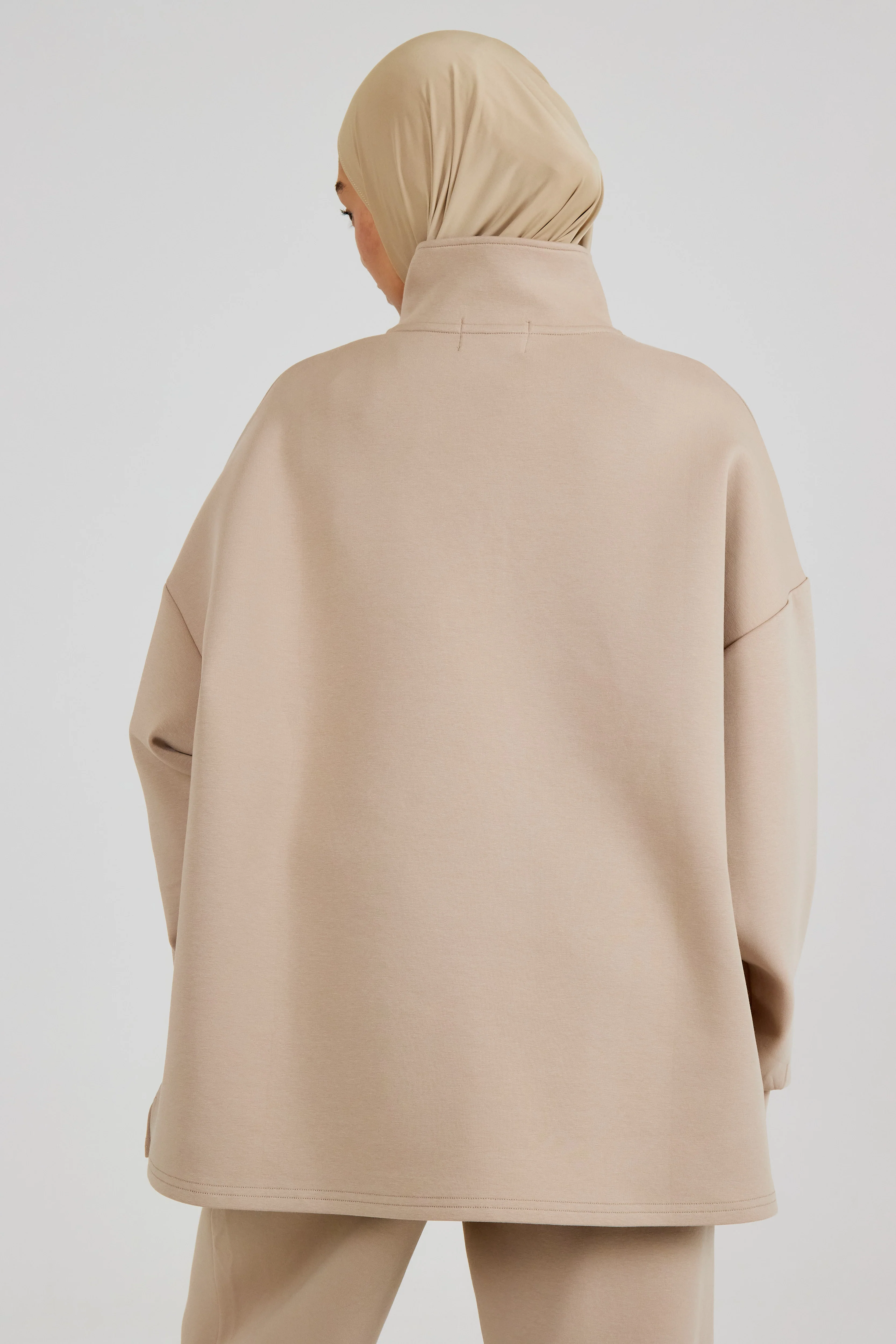 Le Sweat Zip Comfy Beige - Image 4