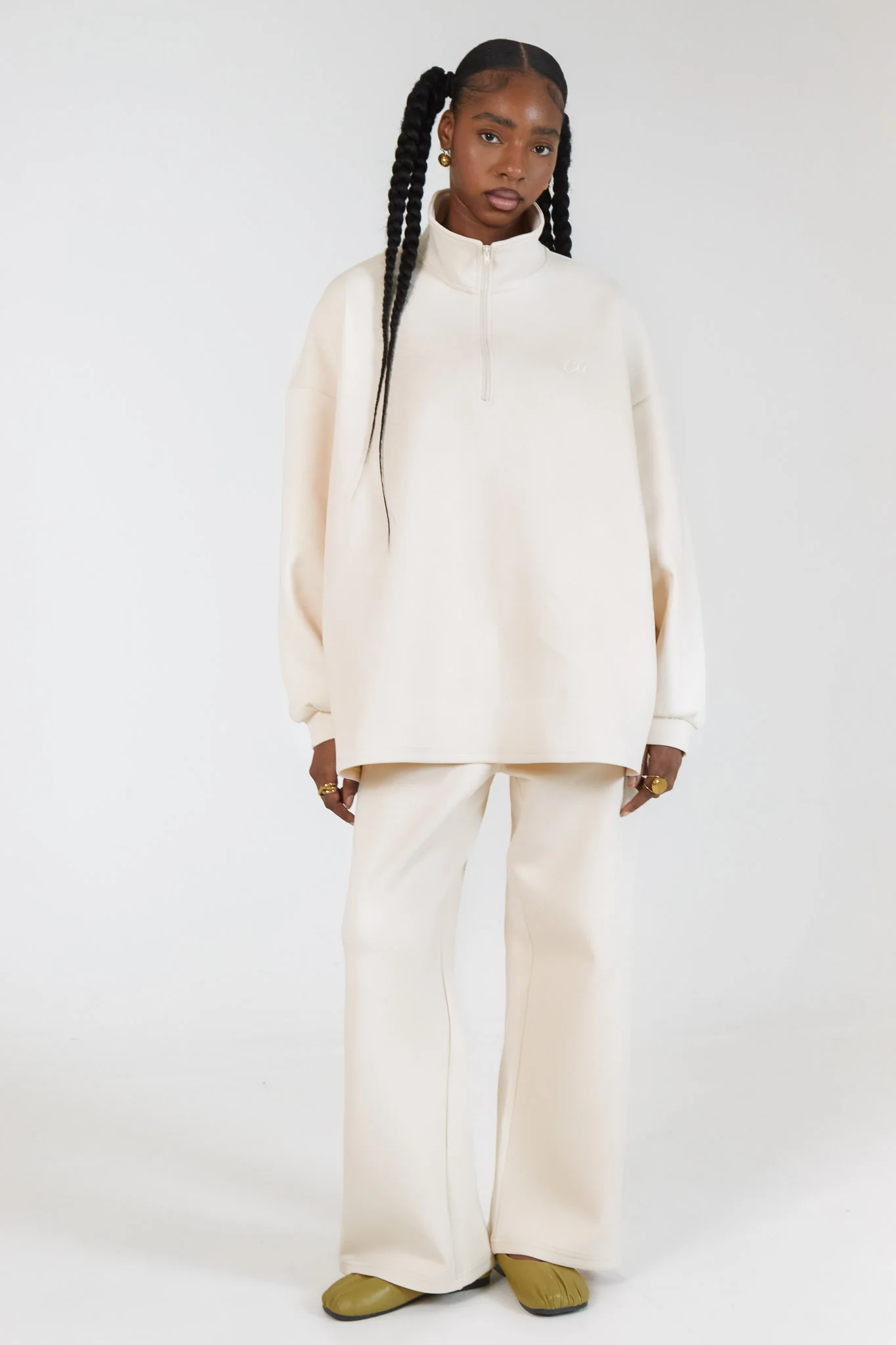 Le Sweat Zip Comfy Ecru - Image 4
