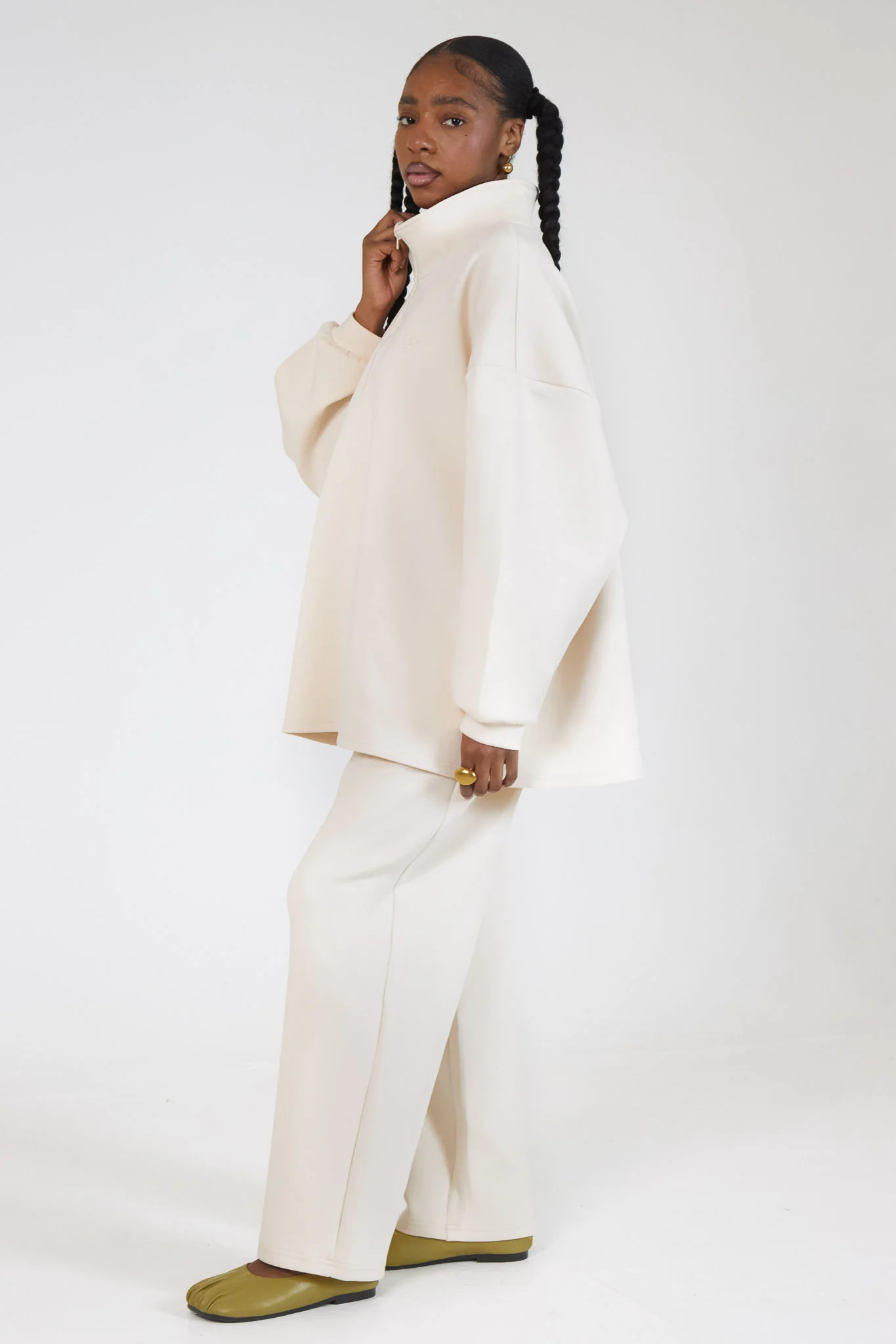 Le Sweat Zip Comfy Ecru - Image 5
