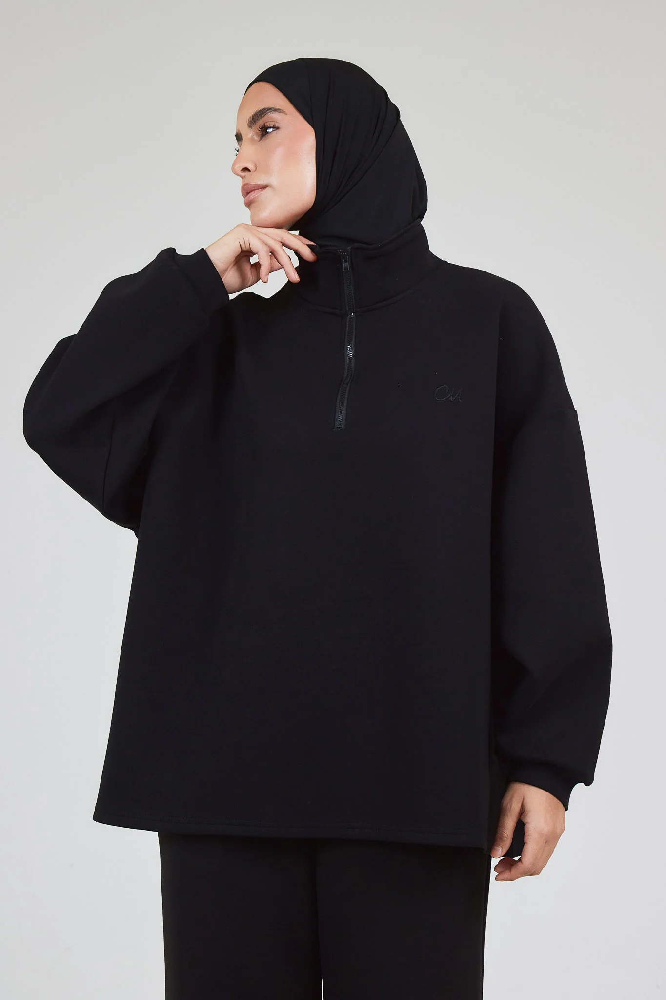 Le Sweat Zip Comfy Noir - Image 3