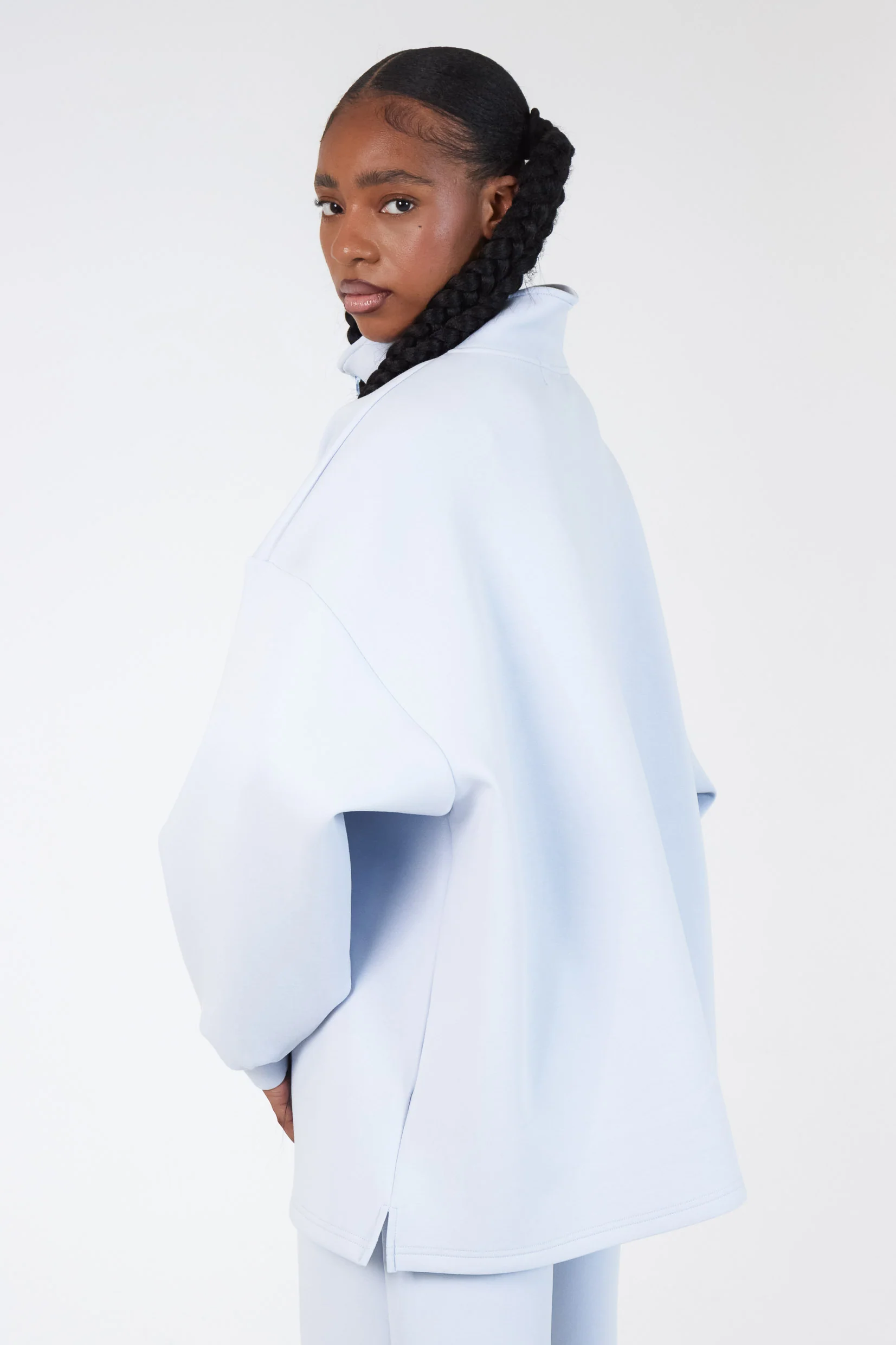 Le Sweat Zip Comfy Sky - Image 4