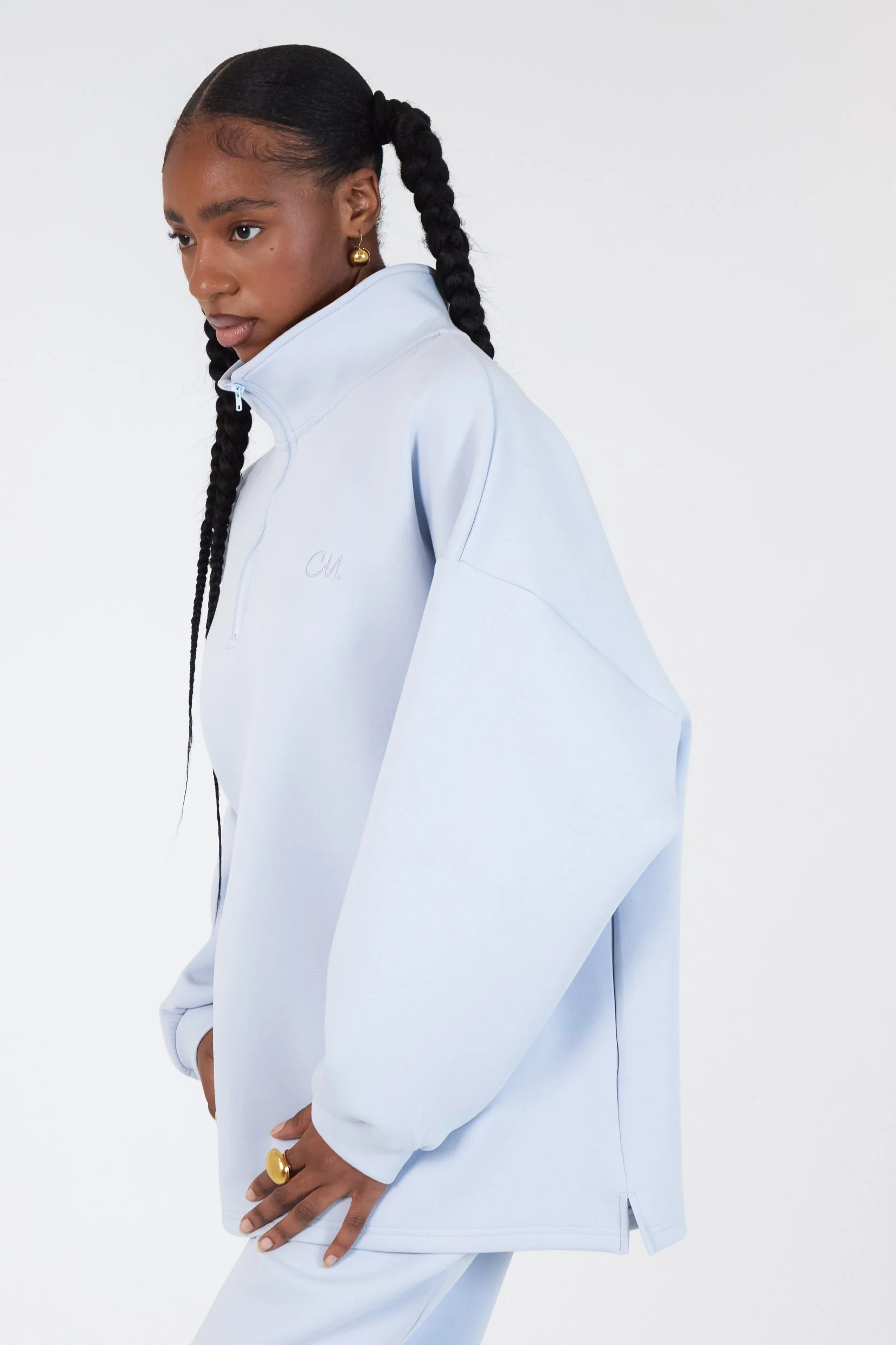 Le Sweat Zip Comfy Sky - Image 5
