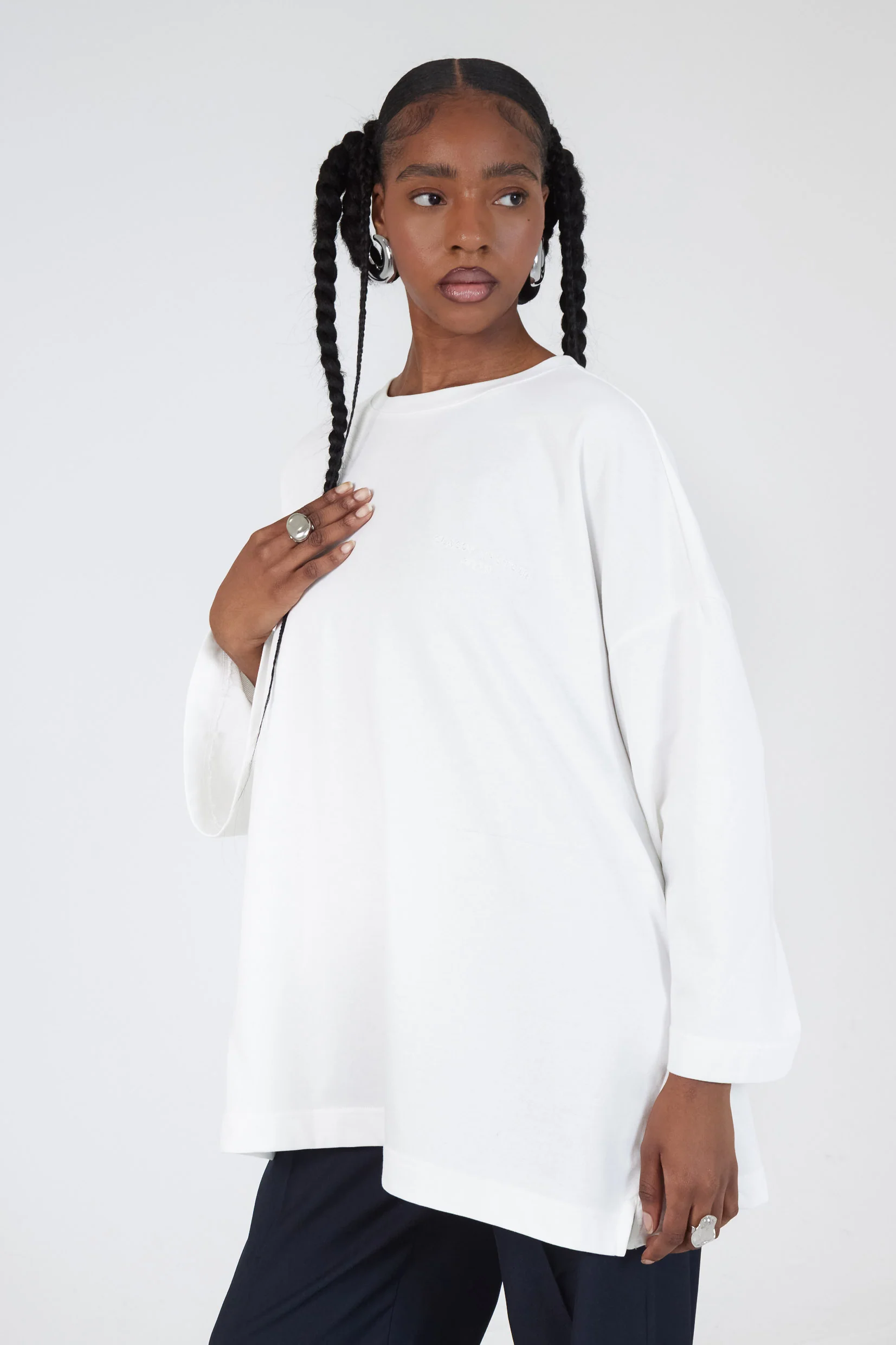 Le T-shirt Signature Blanc / Blanc - Image 2