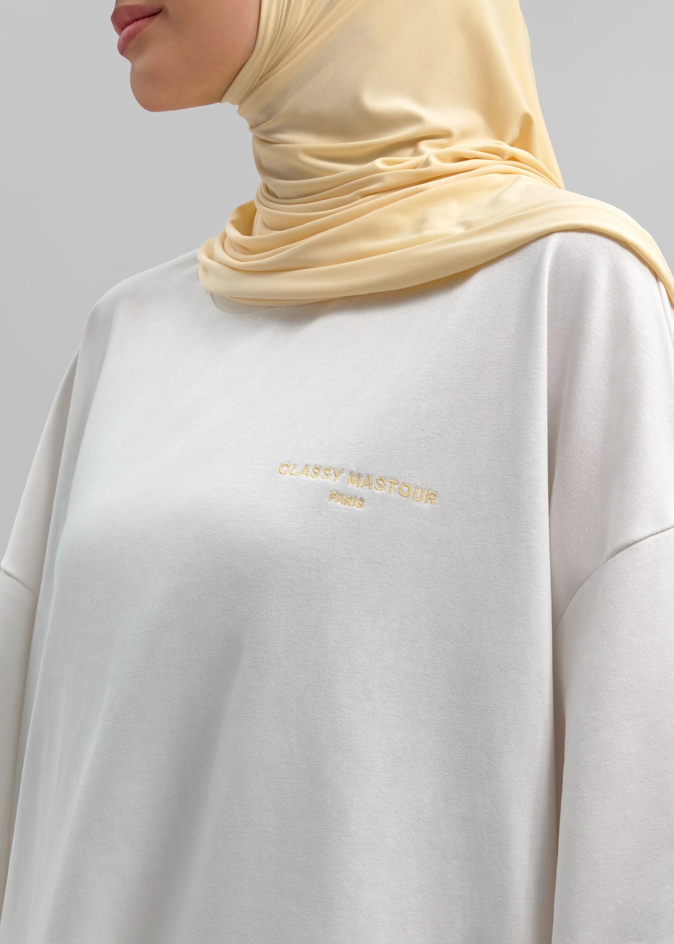 Le T-shirt Signature Blanc / Vanille - Image 3