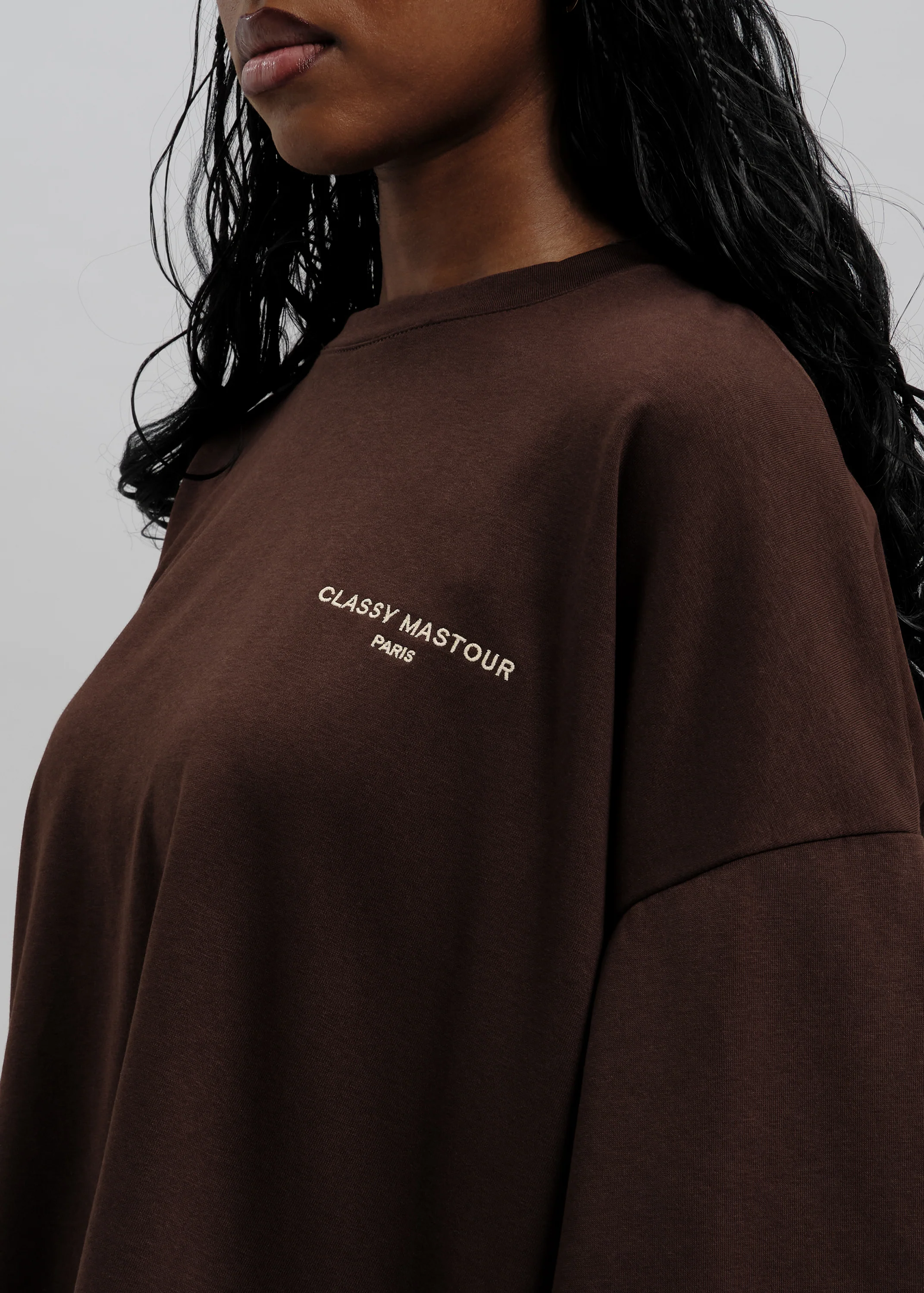 Le T-shirt Signature Brun / Vanille - Image 3
