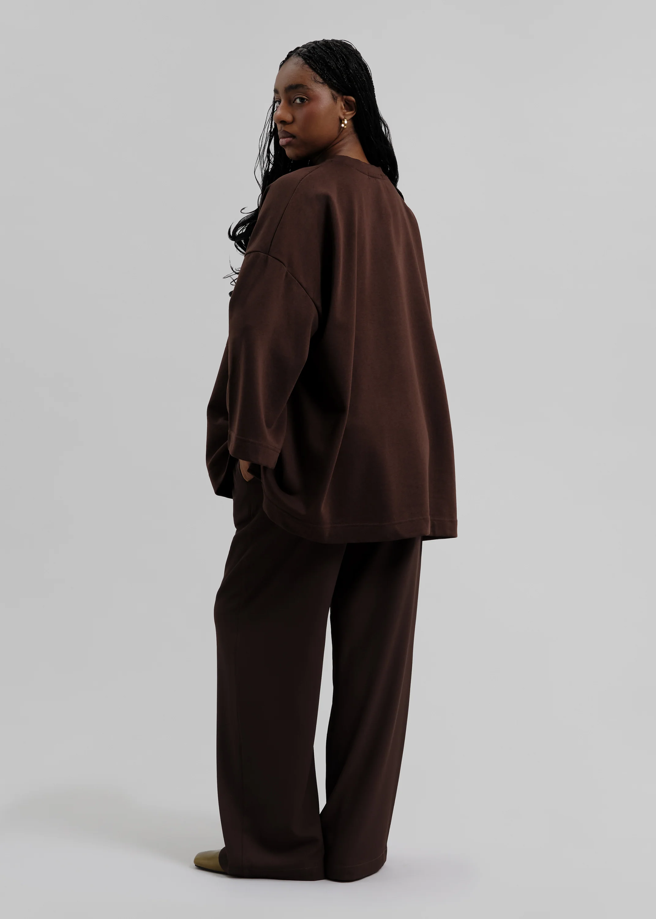 Le T-shirt Signature Brun / Vanille - Image 4