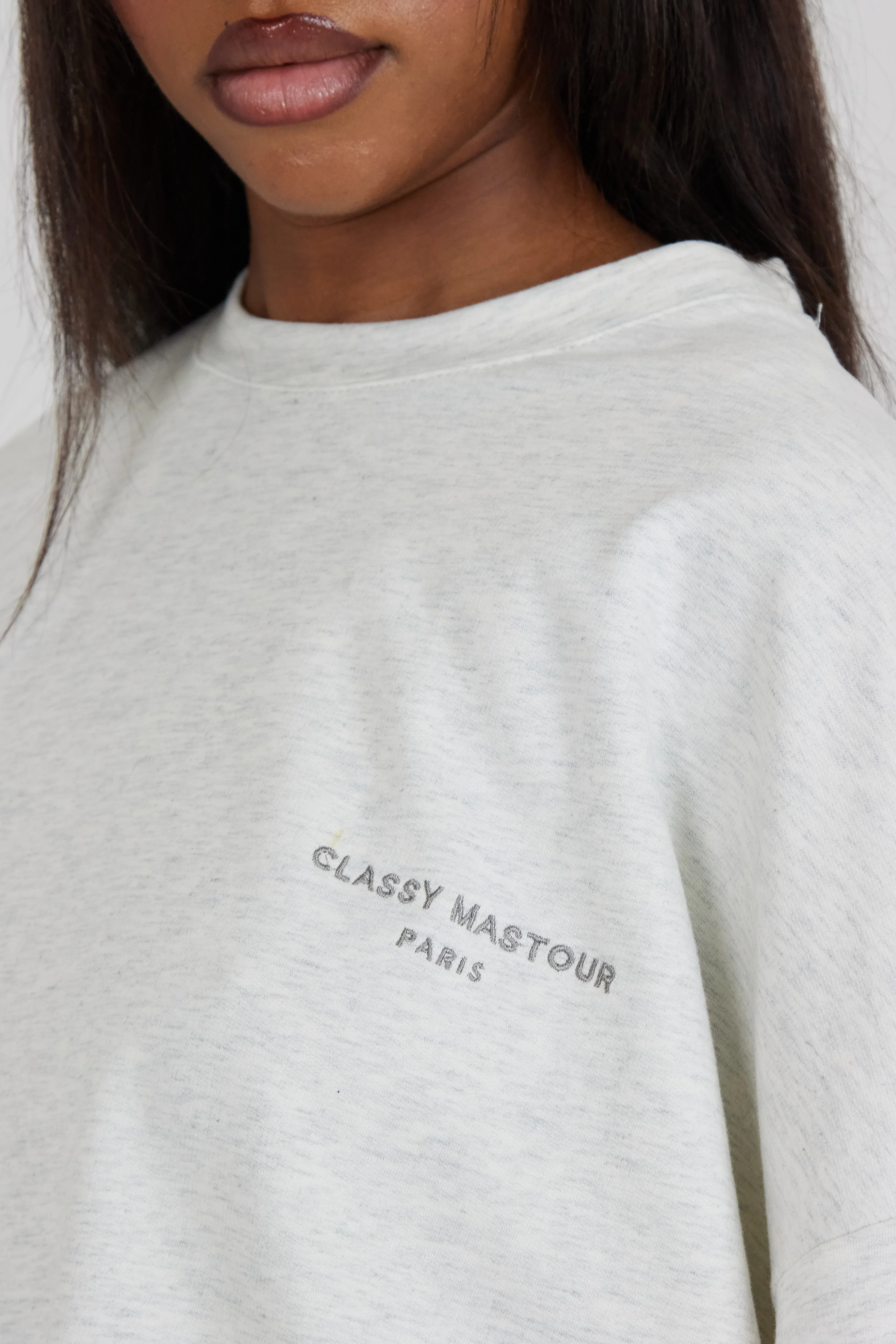 Le T-shirt Signature Gris clair - Image 5