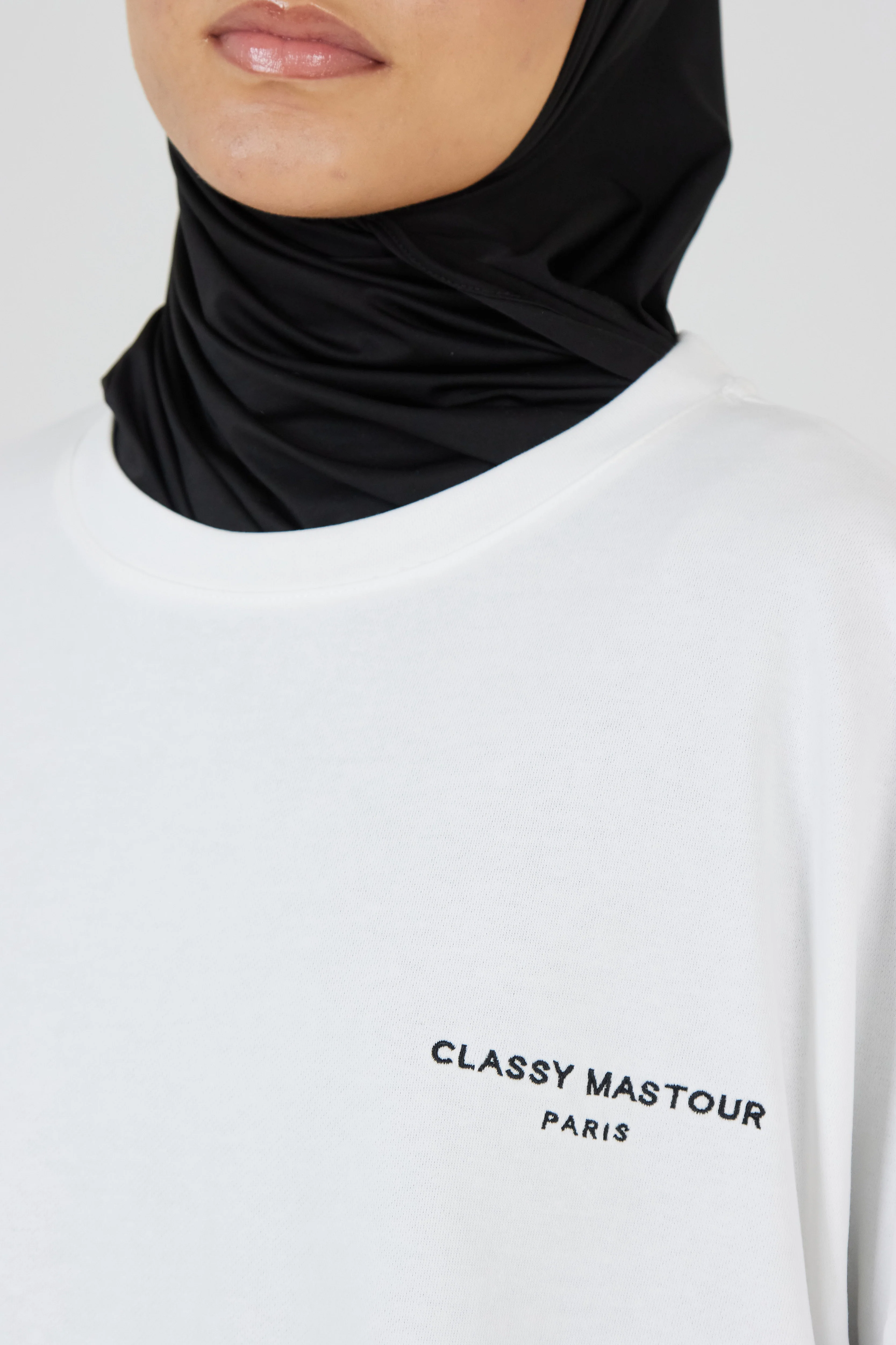 Le T-shirt Signature Blanc / Noir - Image 4