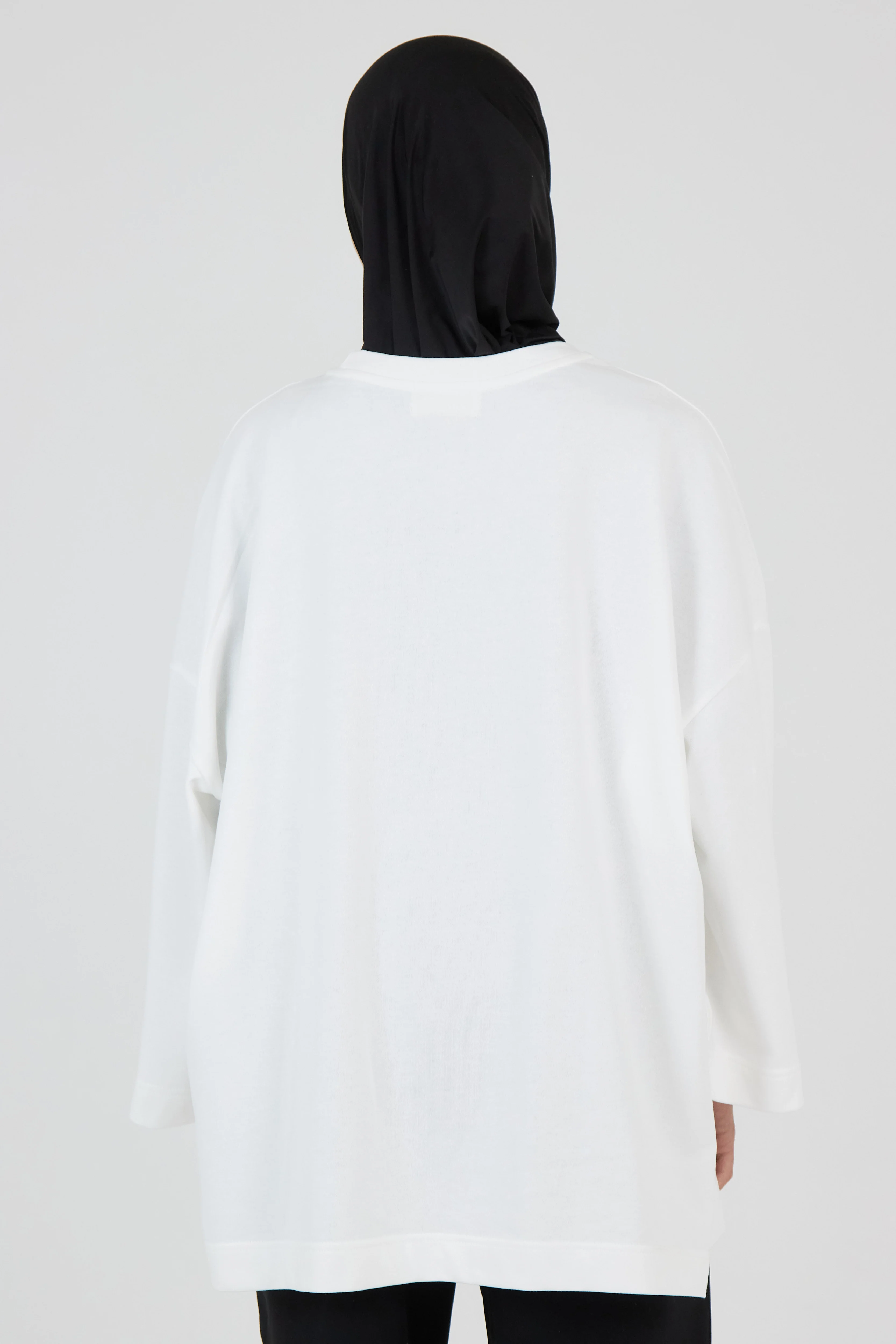 Le T-shirt Signature Blanc / Noir - Image 5
